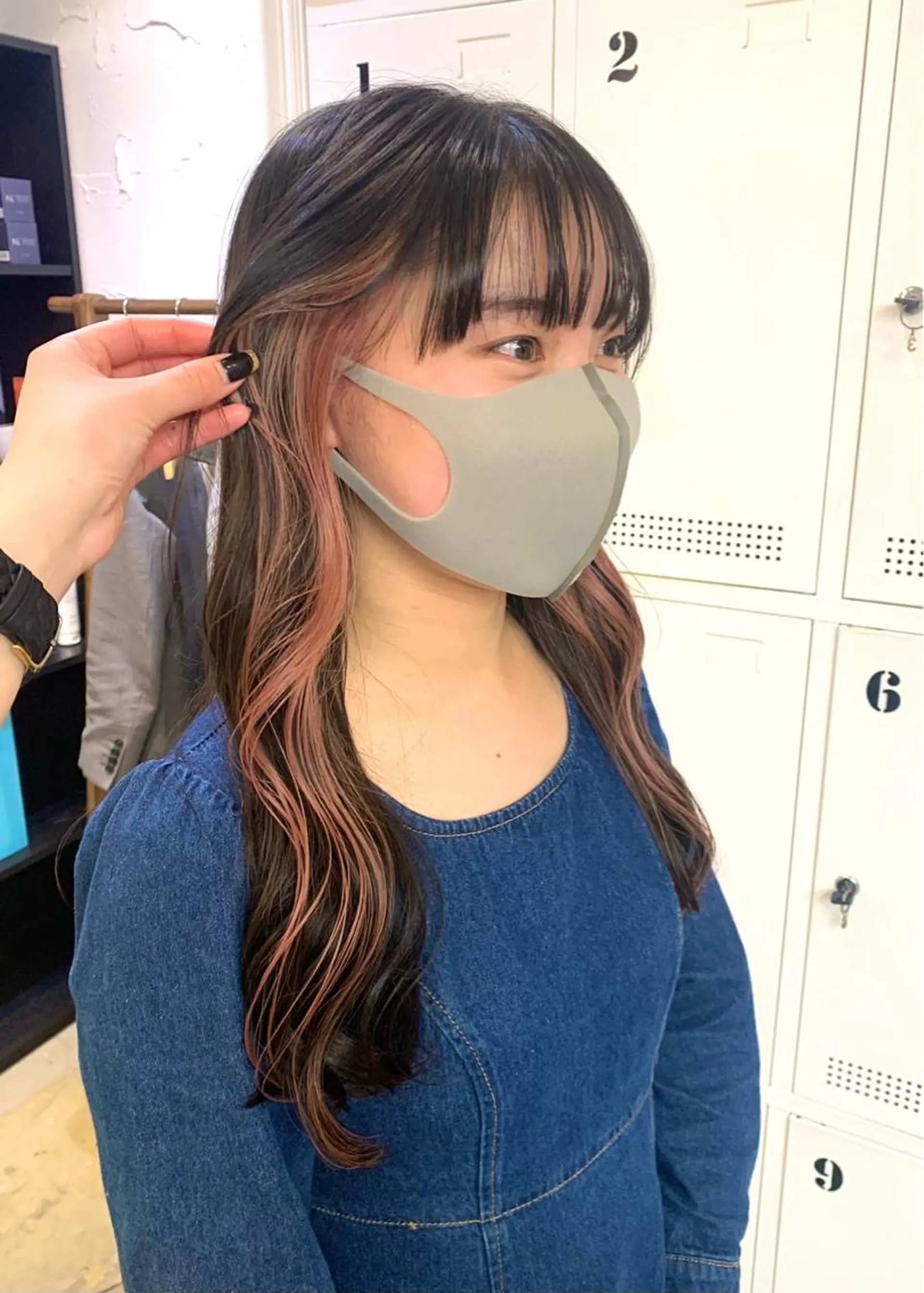 ロング カラー ♡ラベンダー/ピンク /顔まわり♡ネイロのヘアスタイル