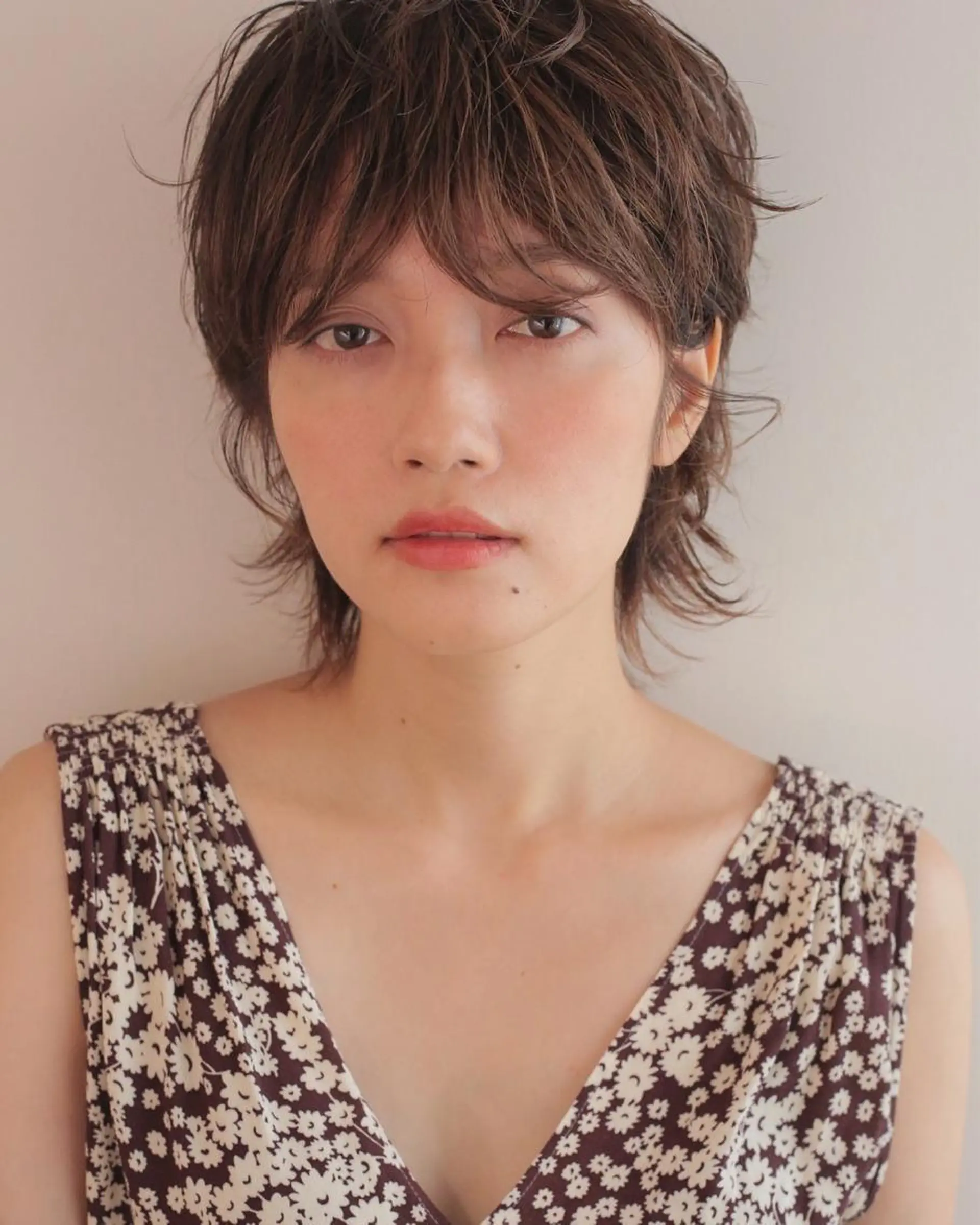 ショート カラー パーマ 安村 美奈のヘアスタイル