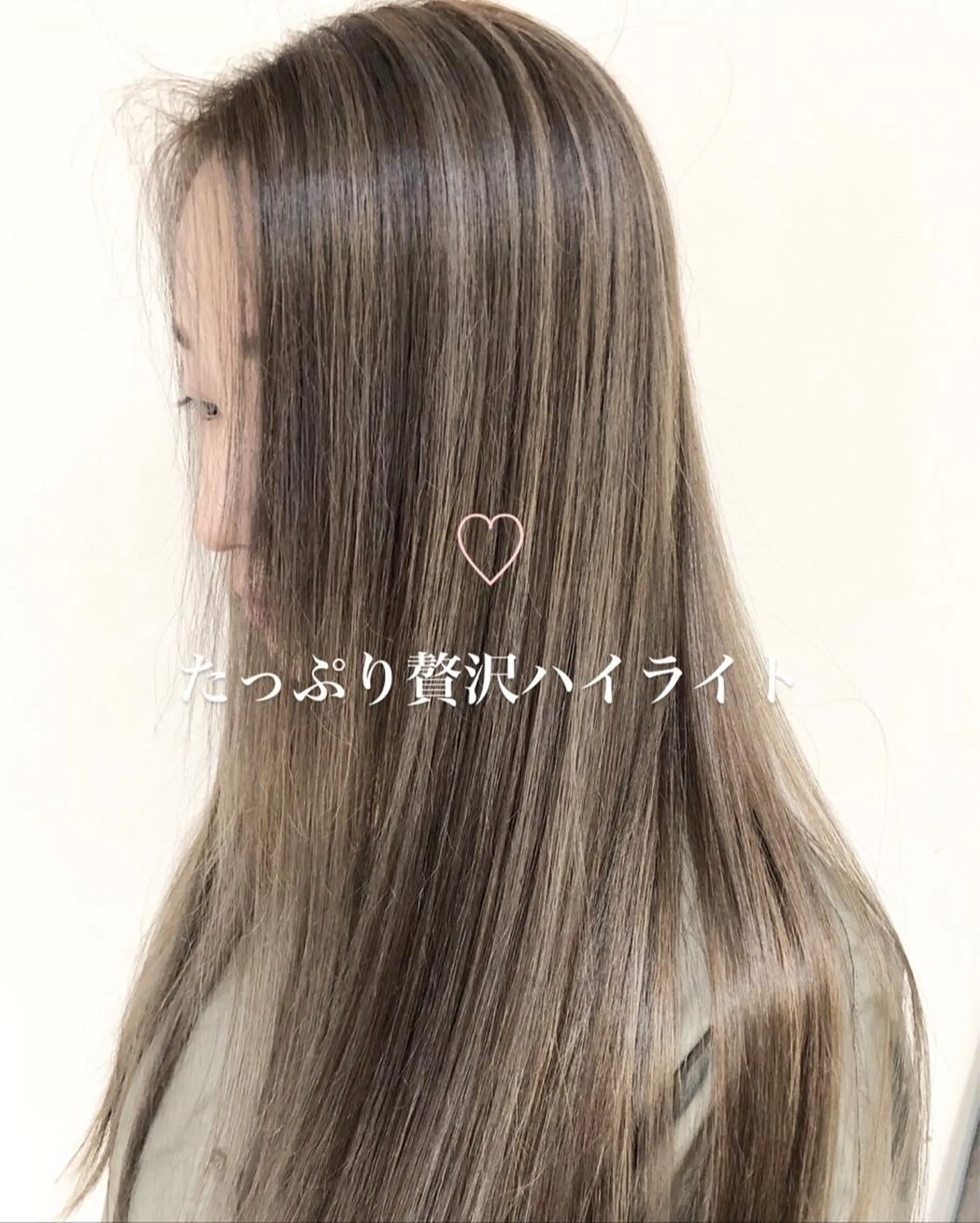 セミロング カラー ハイライトカラー 外国人風カラー ハイライト ブリーチ/髪質改善 NYNY大久保のヘアスタイル