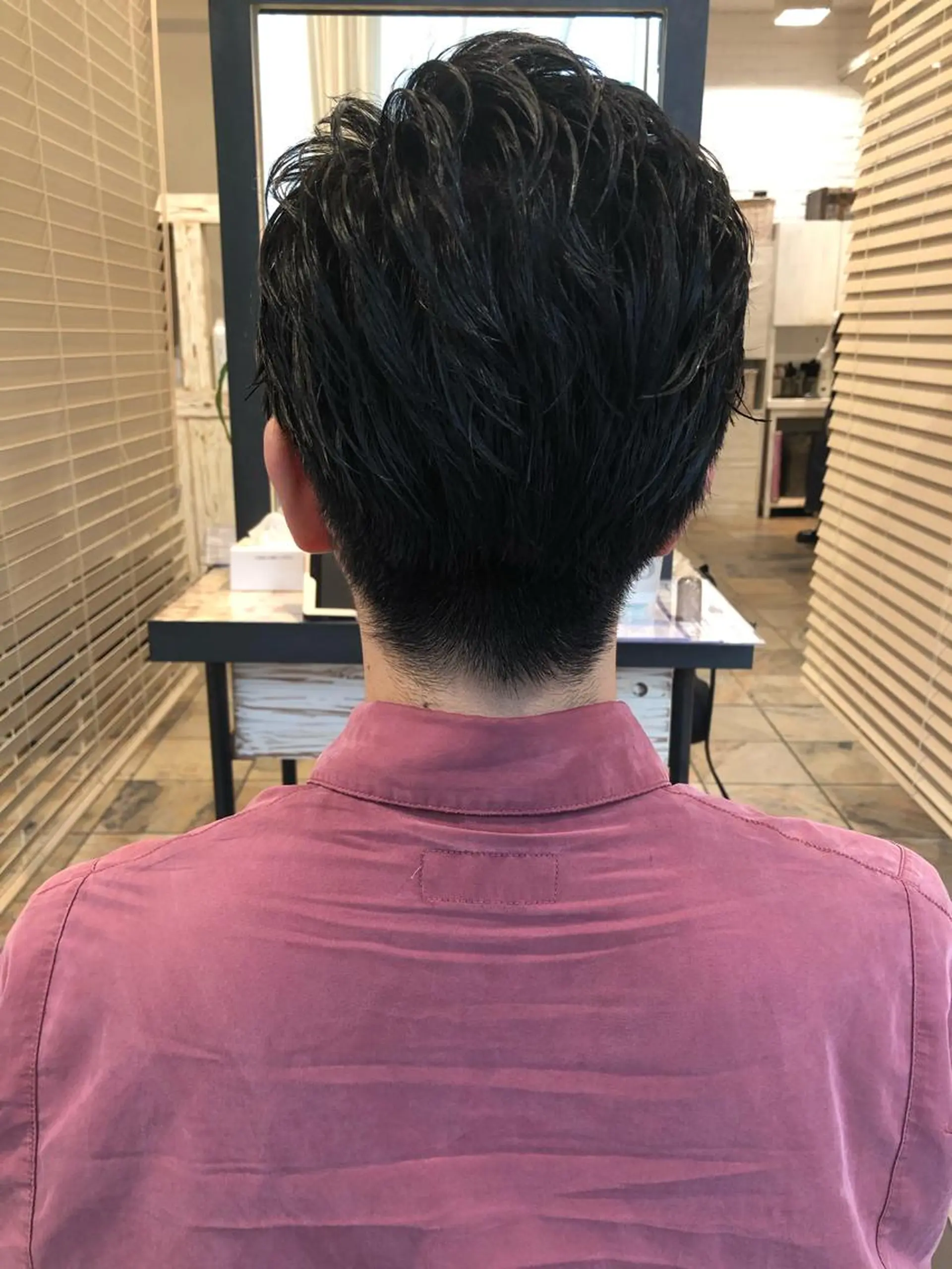 ショート カラー パーマ メンズ カット メンズサロン💈 吉岡陽【中野】のヘアスタイル