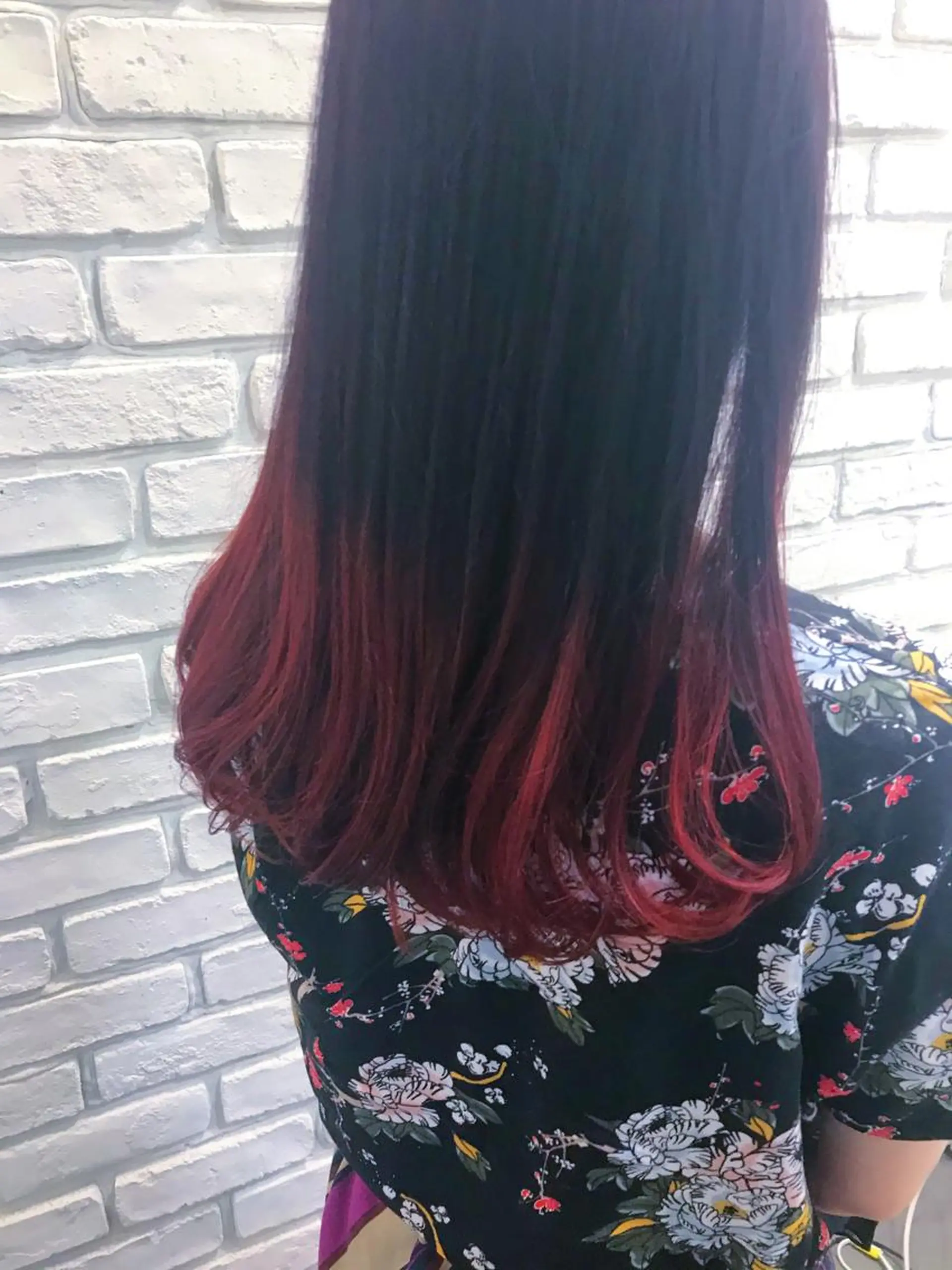 ミディアム YASU🍎CUT 赤系カラー/ヘアケアのヘアスタイル