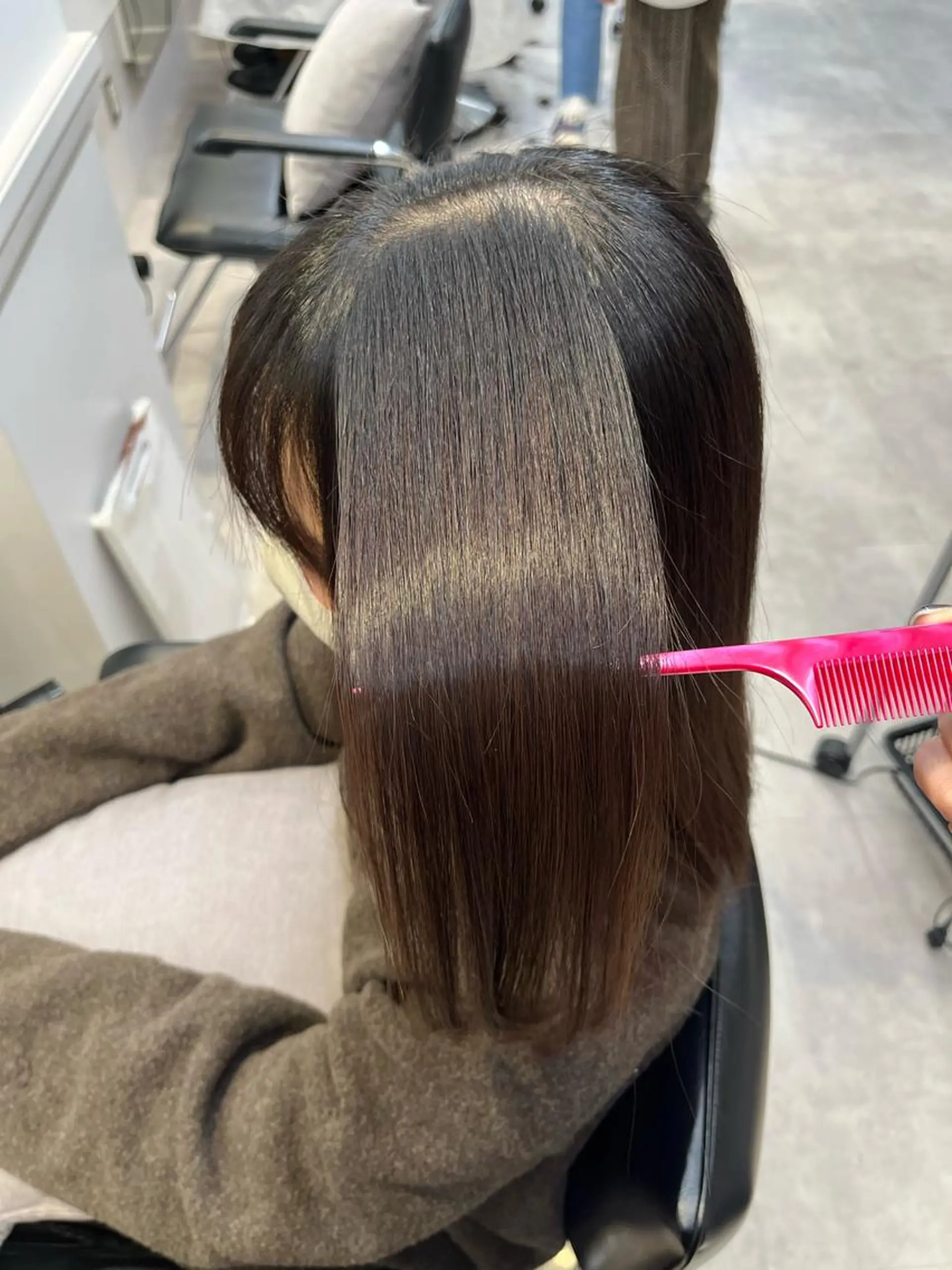 ミディアム パーマ ストレートパーマ マミ☁️ヘアセット /お呼ばれヘア/銀座のヘアスタイル