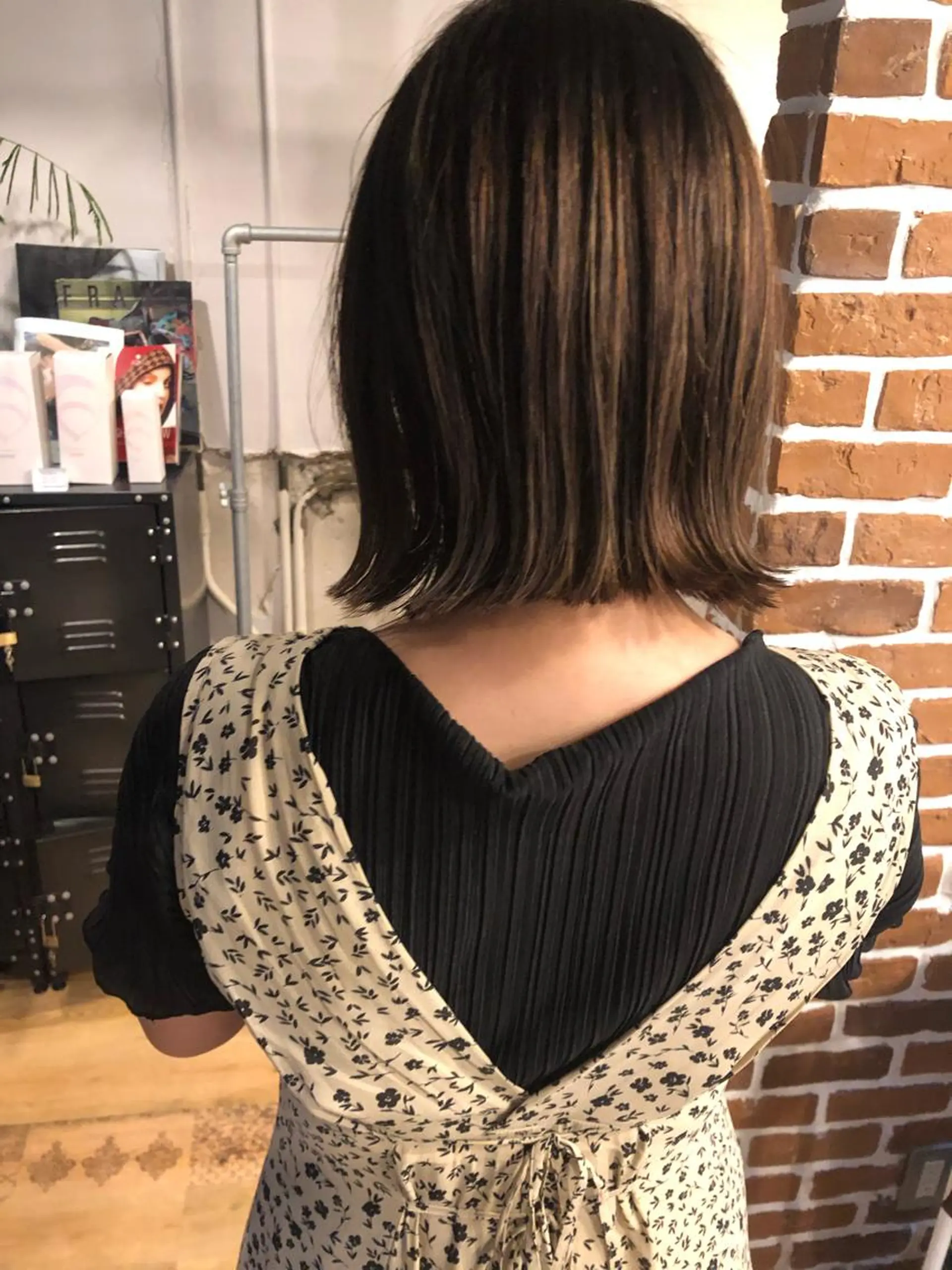 ショート 切りっぱなしボブ ボブ 外国人風カラー ハイライト レイヤーカット また会いたくなる 美容師【KENTA】のヘアスタイル