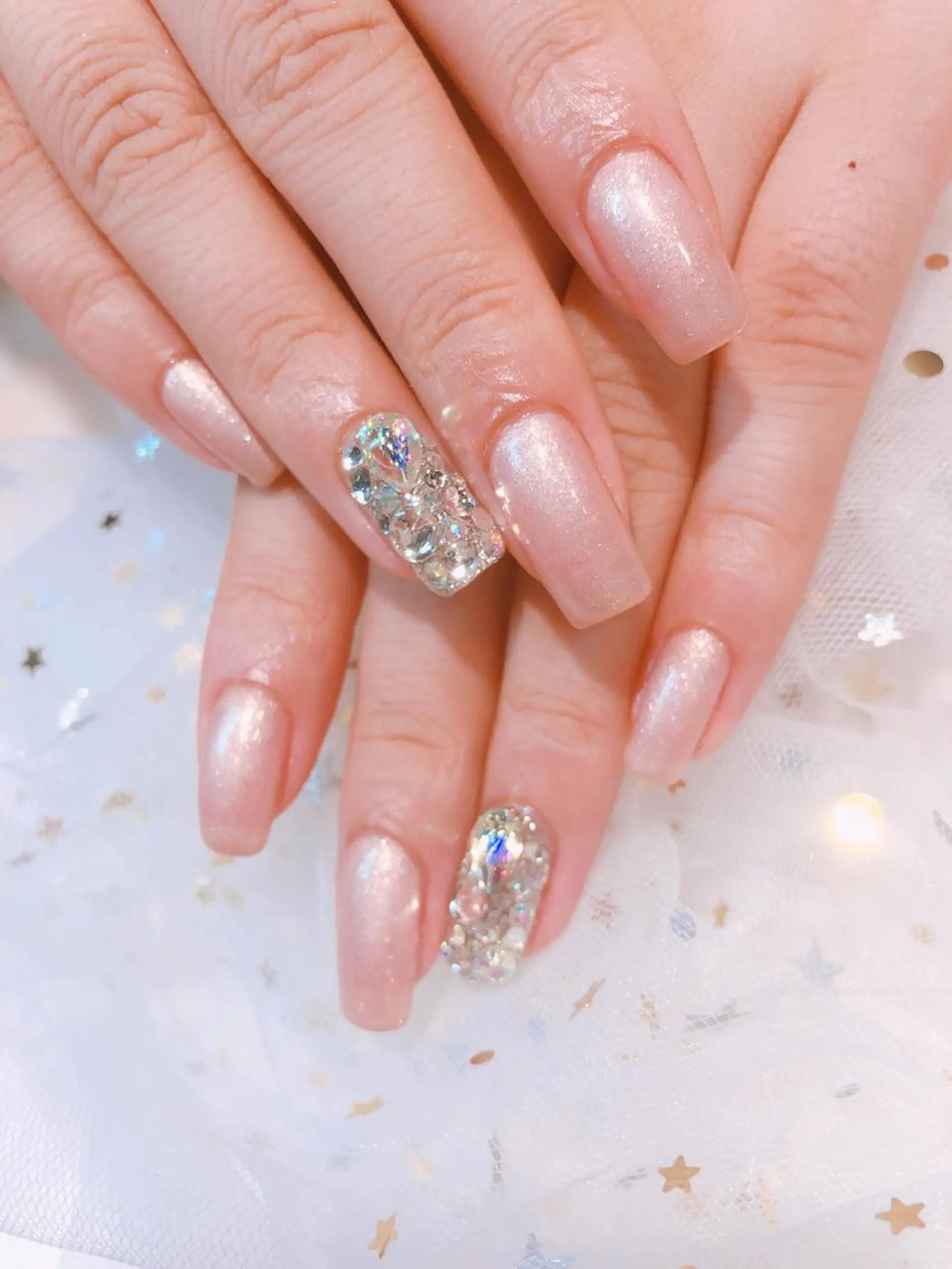 ミディアム ネイル 長さ出し専門 nynaのネイルデザイン