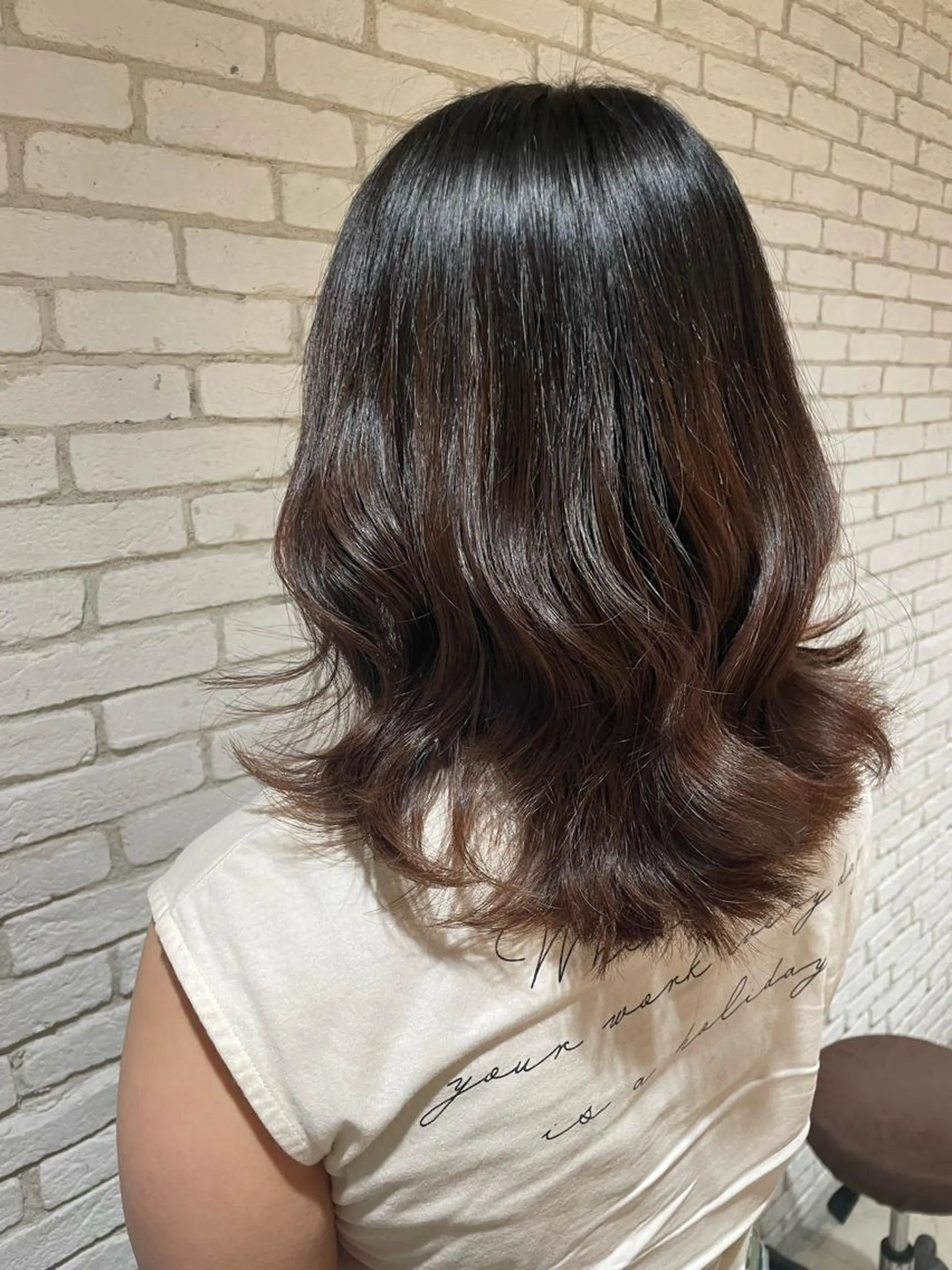 ミディアム カラー ヘアアレンジ 髪質改善/縮毛/新宿 🫧SUZUKA🫧のヘアスタイル