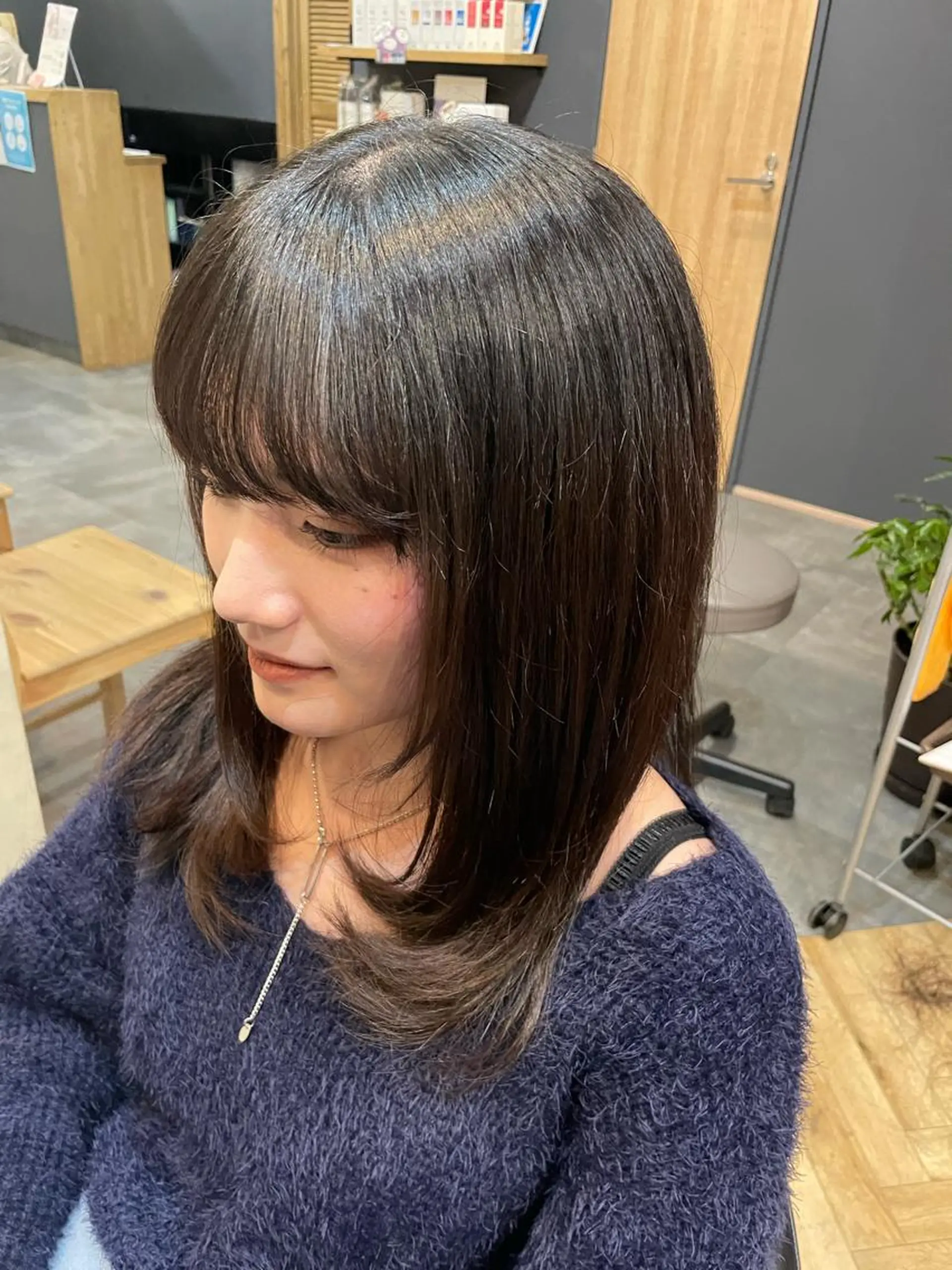 ロング 鎌取/透明感カラー /ボブ/顔まわりのヘアスタイル