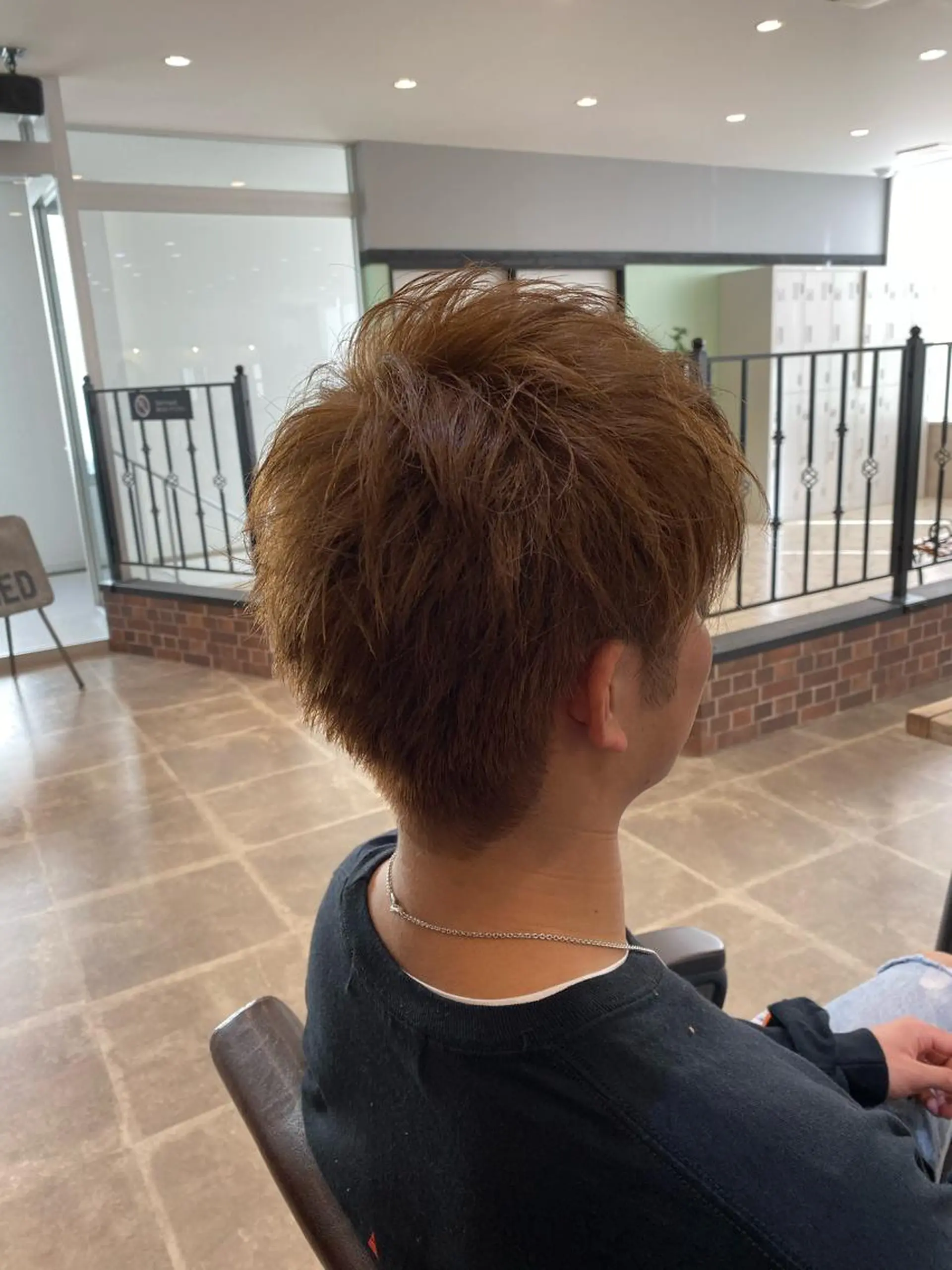 ショート メンズ 卒業式のヘアスタイル ヘアカラー トリートメント KAITOH ATSUSHIのヘアスタイル