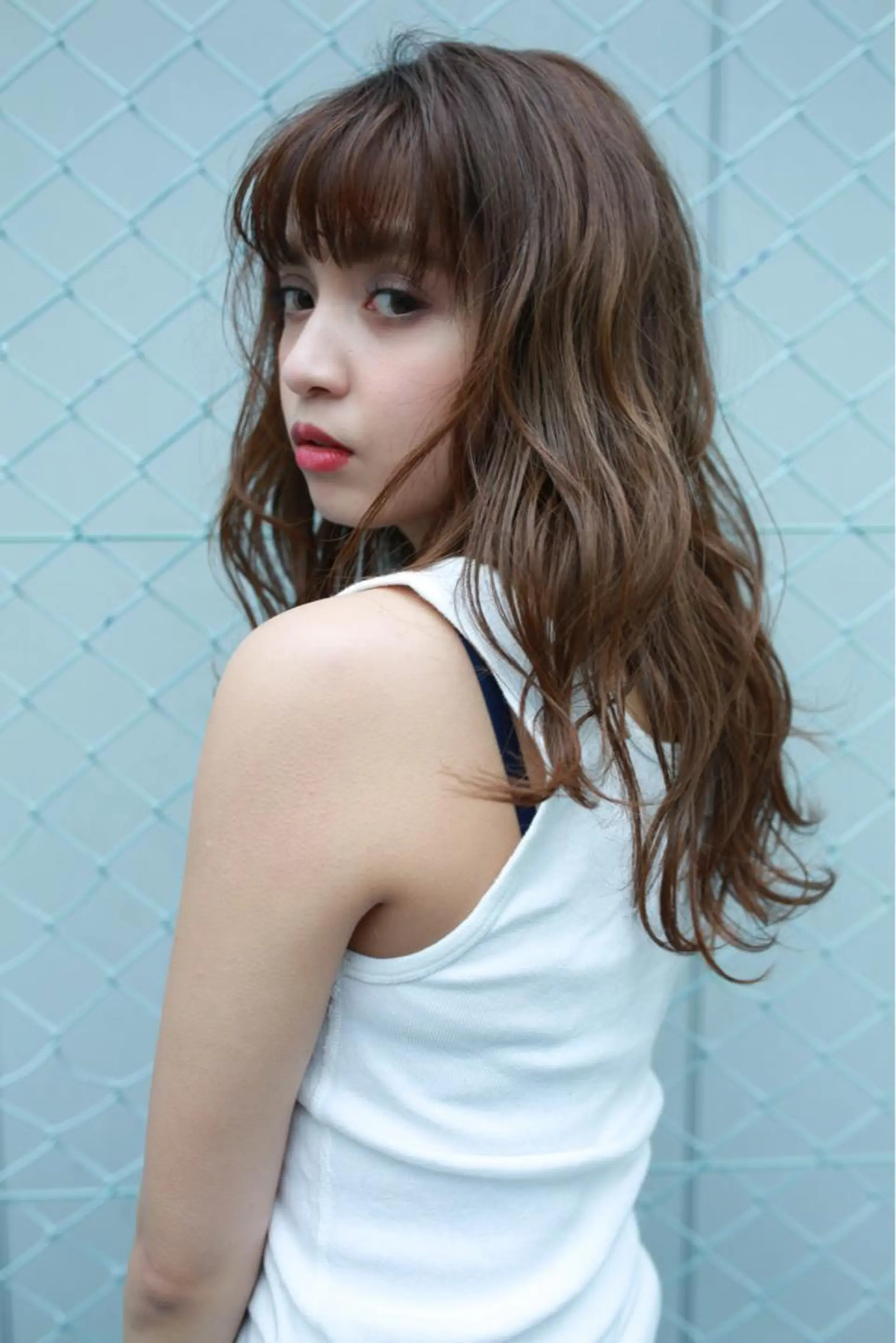 ミディアム カラー パーマ ヘアアレンジ メンズ キッズ ネイル マツエク・マツパ カット ヘアカラー トリートメント ヘッドスパ premier modelsのヘアスタイル