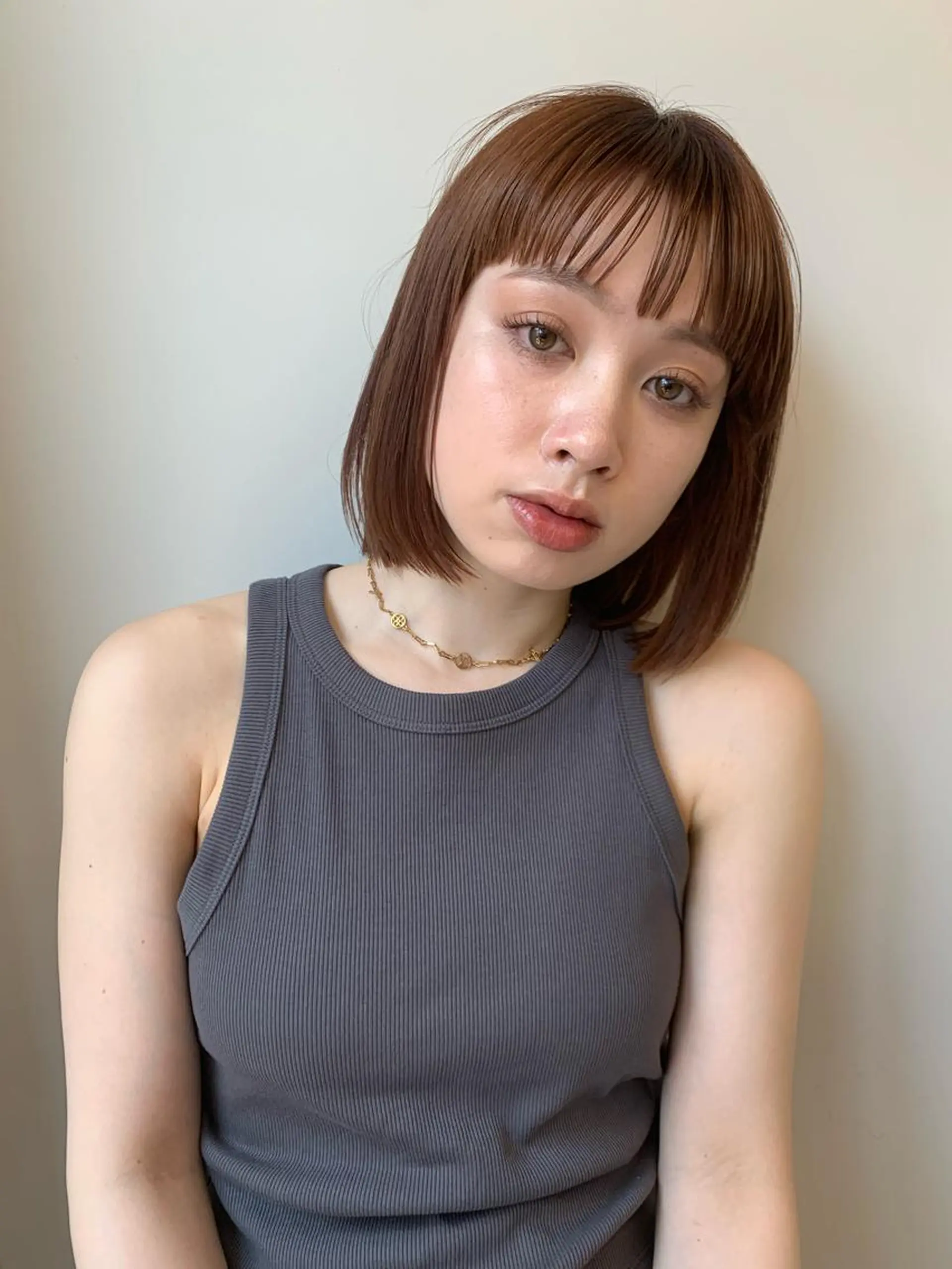 ショート ボブ 伊藤 りいなのヘアスタイル