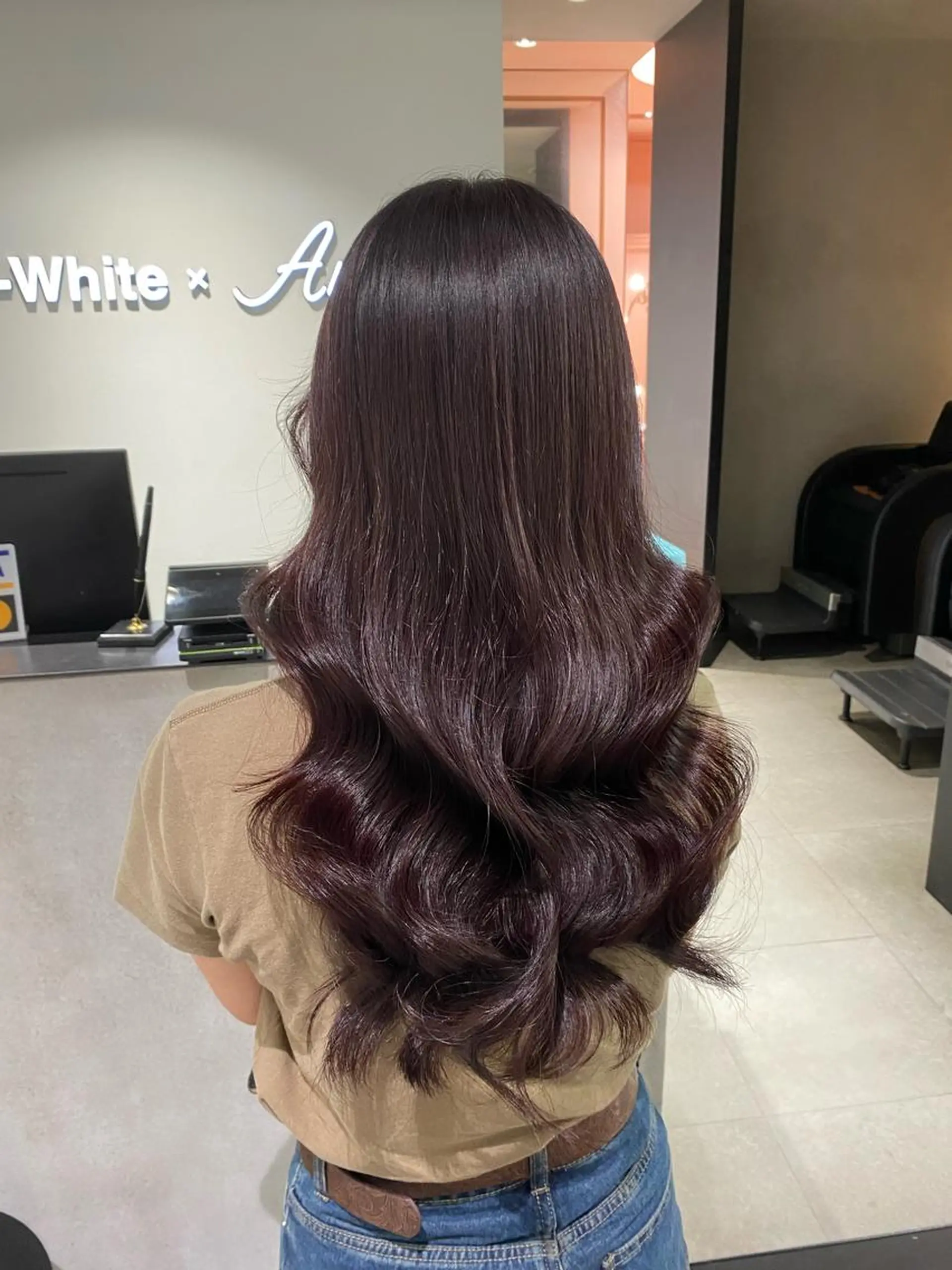 ロング 韓国風モテヘア 🇰🇷aki♡のヘアスタイル