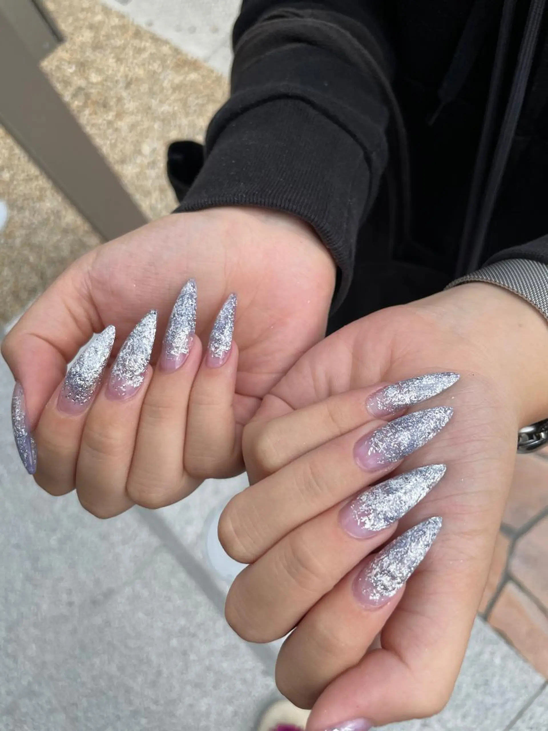 ネイル ラメ(グリッター) ラメグラデーション スカルプネイル BINERVA所属・BINERVA nail salonのネイルデザイン