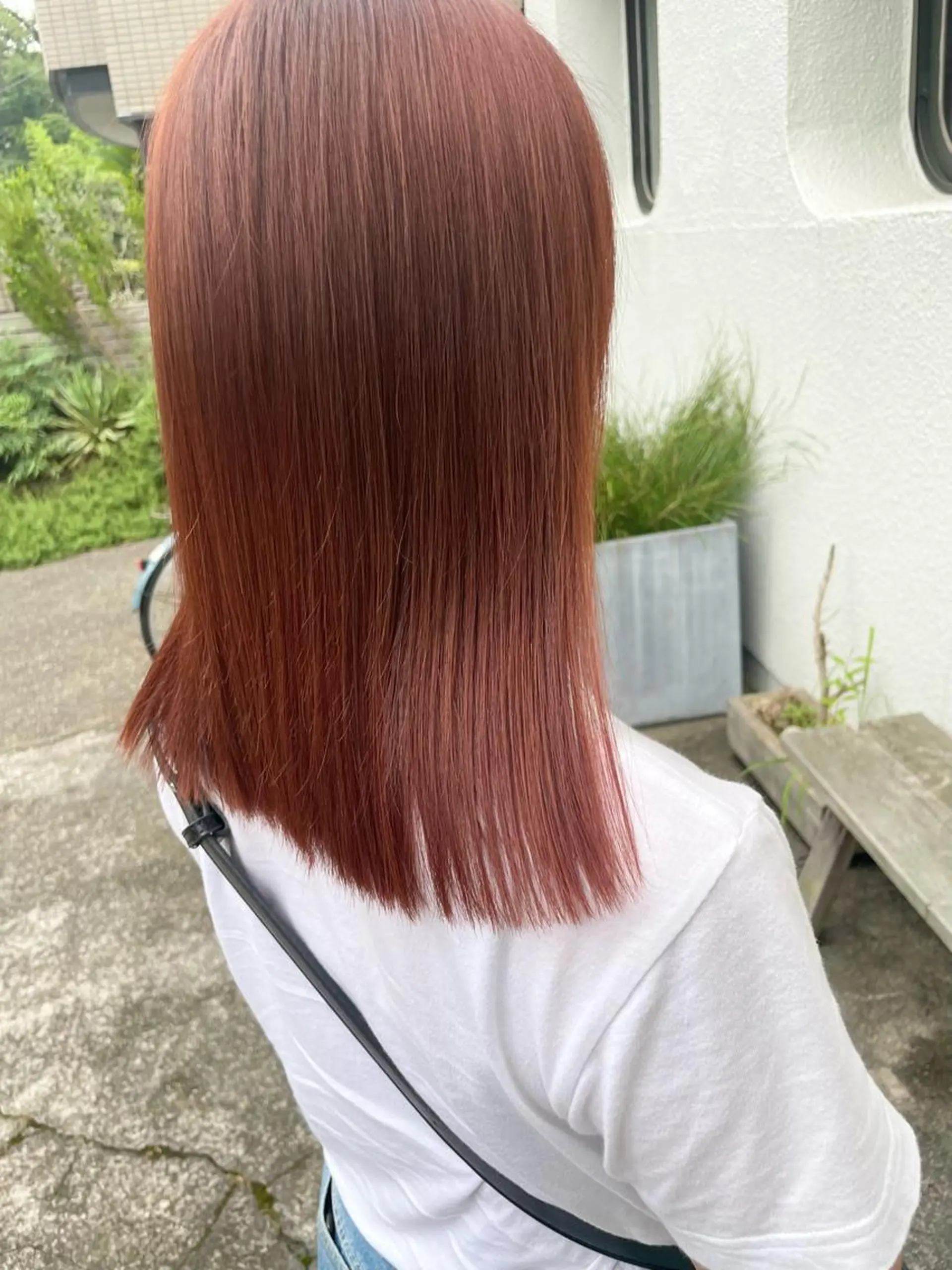 ミディアム カラー ブラウンカラー オレンジ オレンジブラウン カット ヘアカラー 五十嵐 雄毅のヘアスタイル