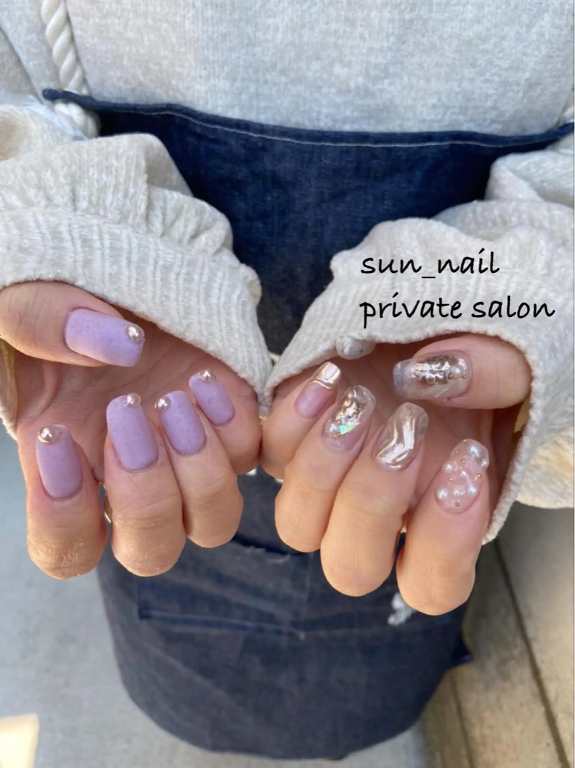 ネイル アートネイル ブラウン ジェルネイル マットネイル ミラーネイル . unffのネイルデザイン