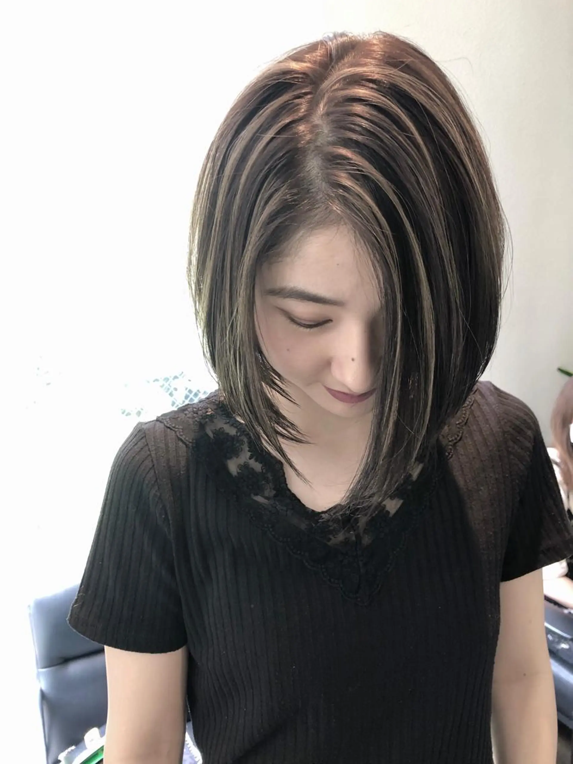 ショート カラー ハイライトカラー ハイライト ヘアカラー トリートメント GiseL天神カラー 髪質改善/ブリーチのヘアスタイル