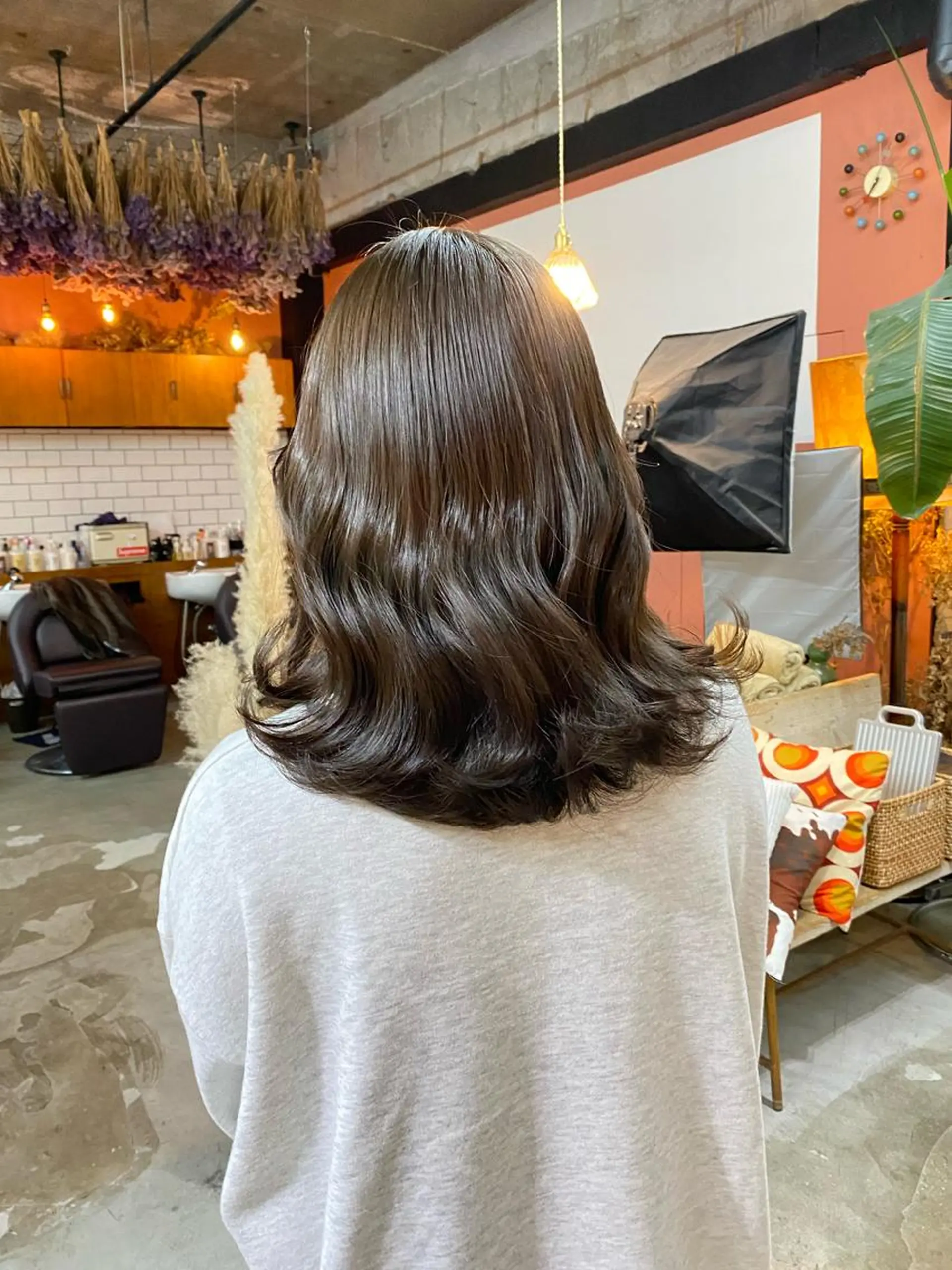 ミディアム カラー パーマ ヘアアレンジ メンズ キッズ ネイル マツエク・マツパ アイブロウ chapter問屋町 💘小室明華のヘアスタイル