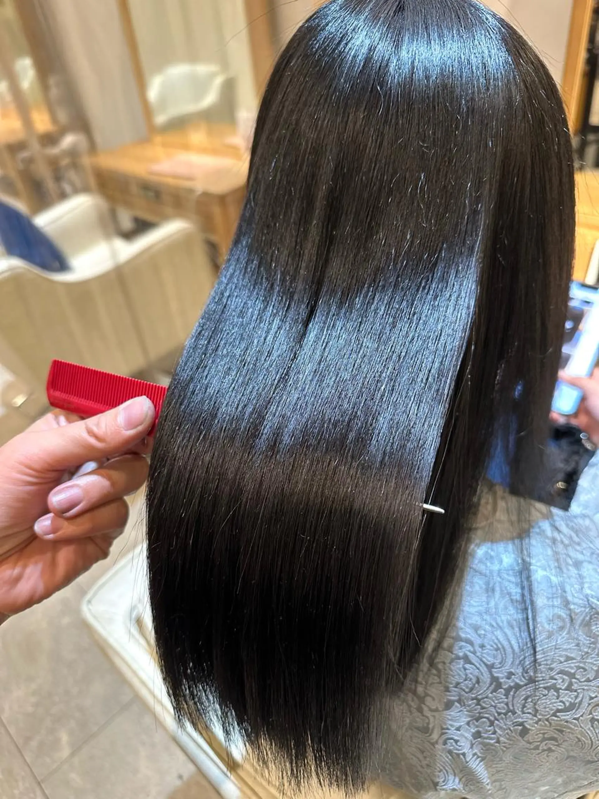 セミロング ヘアカラー パーマ 縮毛矯正 AUBEHAIRpeony所属・山形酸性ストレート 古川✂︎のヘアスタイル