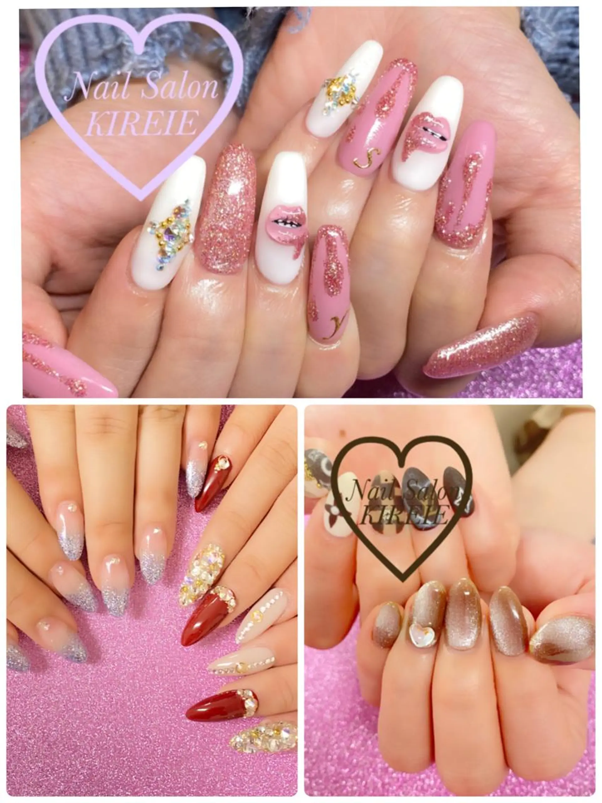 ロング カラー ネイル KIREIE NAILSのネイルデザイン