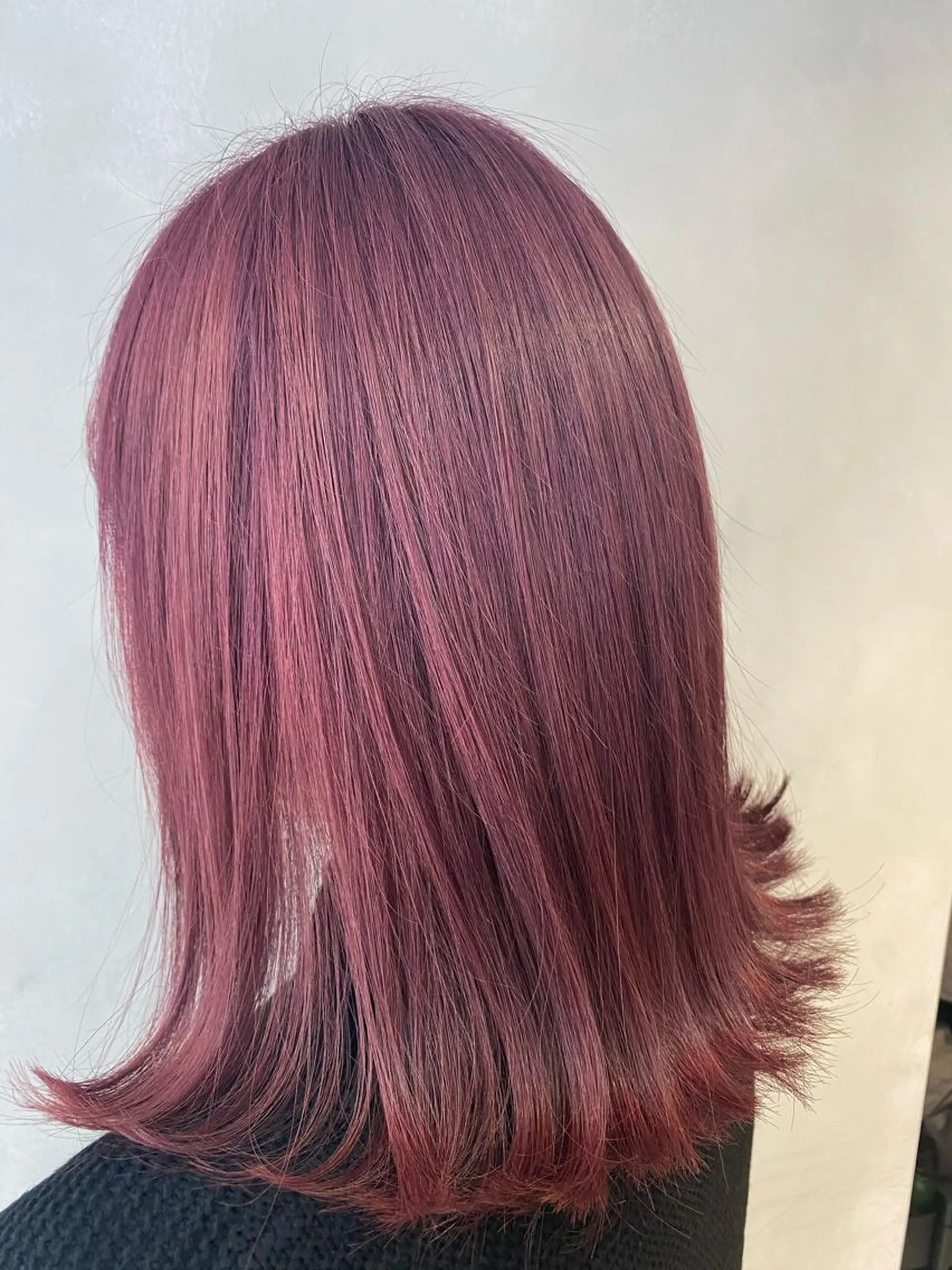 セミロング カラー M IIのヘアスタイル