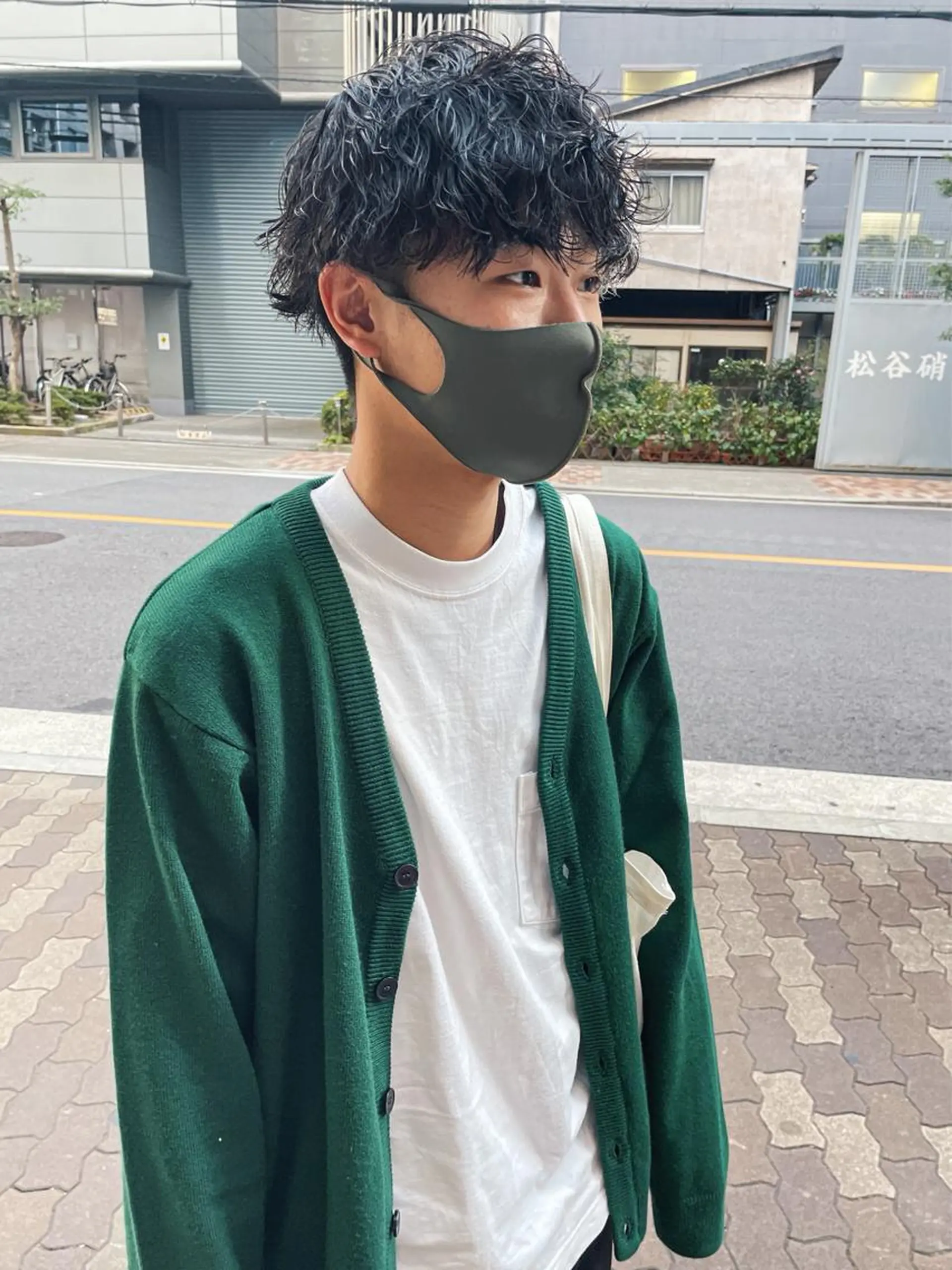 ショート カット パーマ メンズ特化美容師 ハスイルイのヘアスタイル