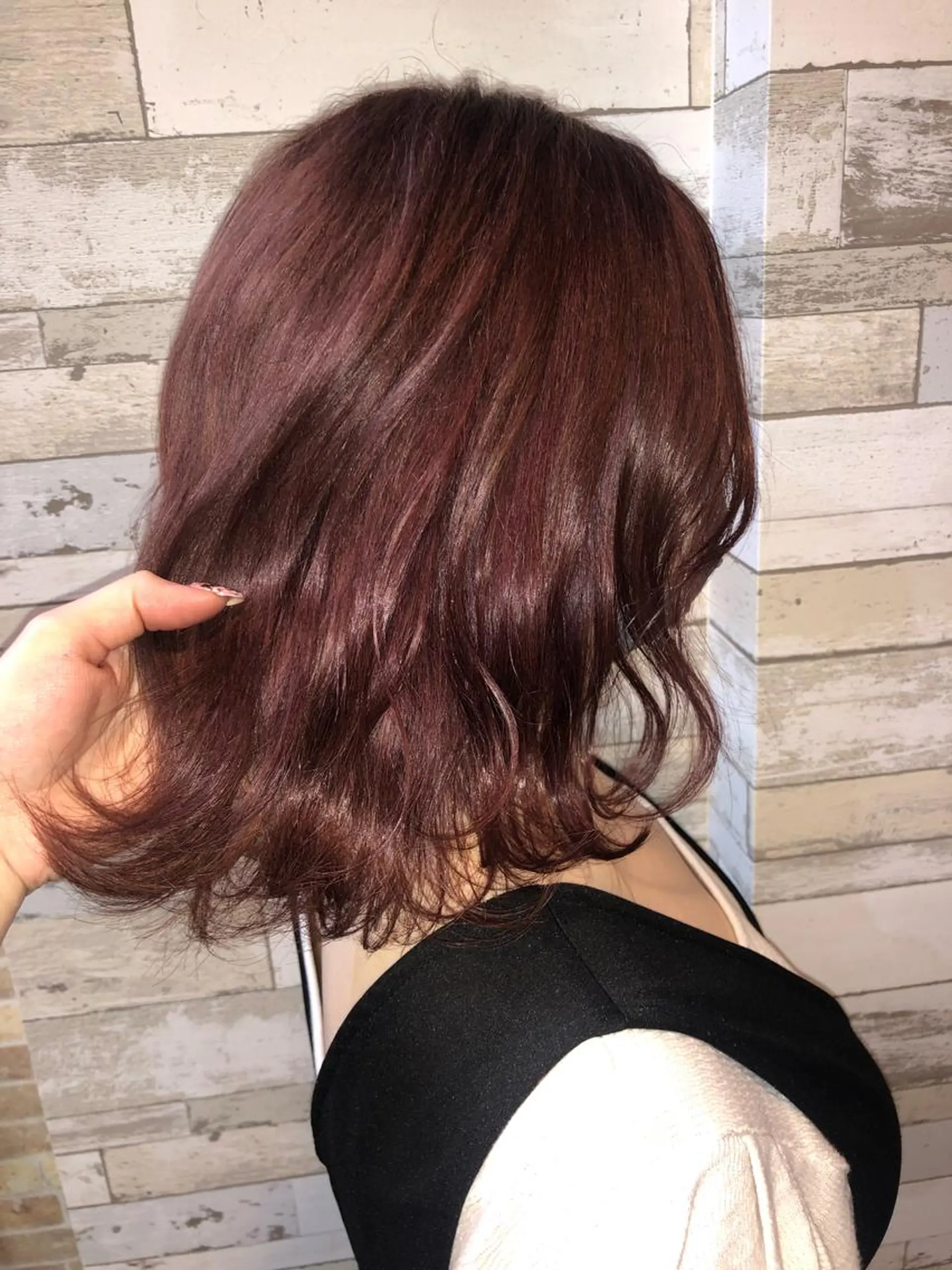 ミディアム ピンクブラウン L'wis所属・🪄🫧ハイトーン/ 乙津茜🐰L'wisのヘアスタイル