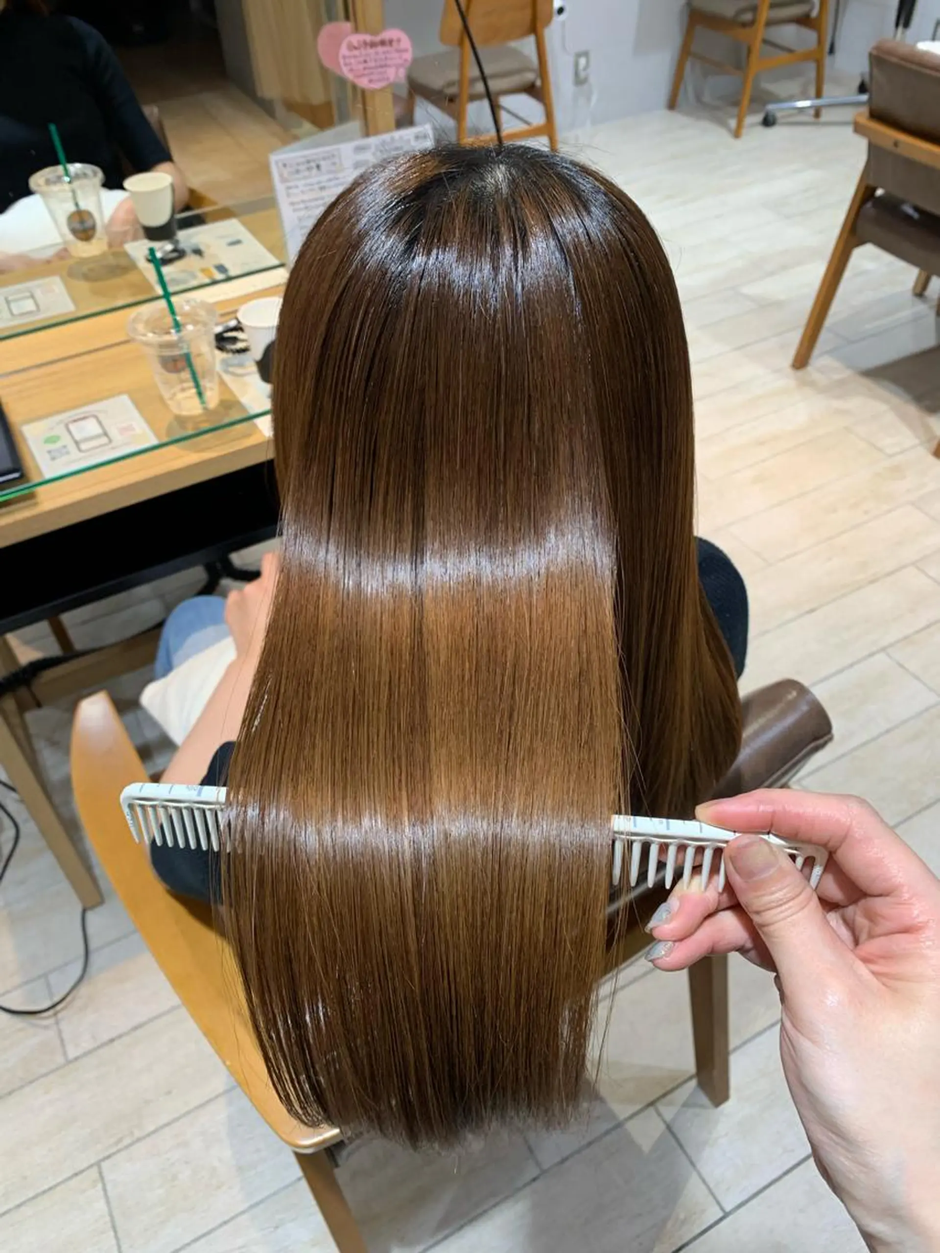 ロング 髪質改善 トリートメント トリートメント まろやかベージュ／ 大上なおみのヘアスタイル