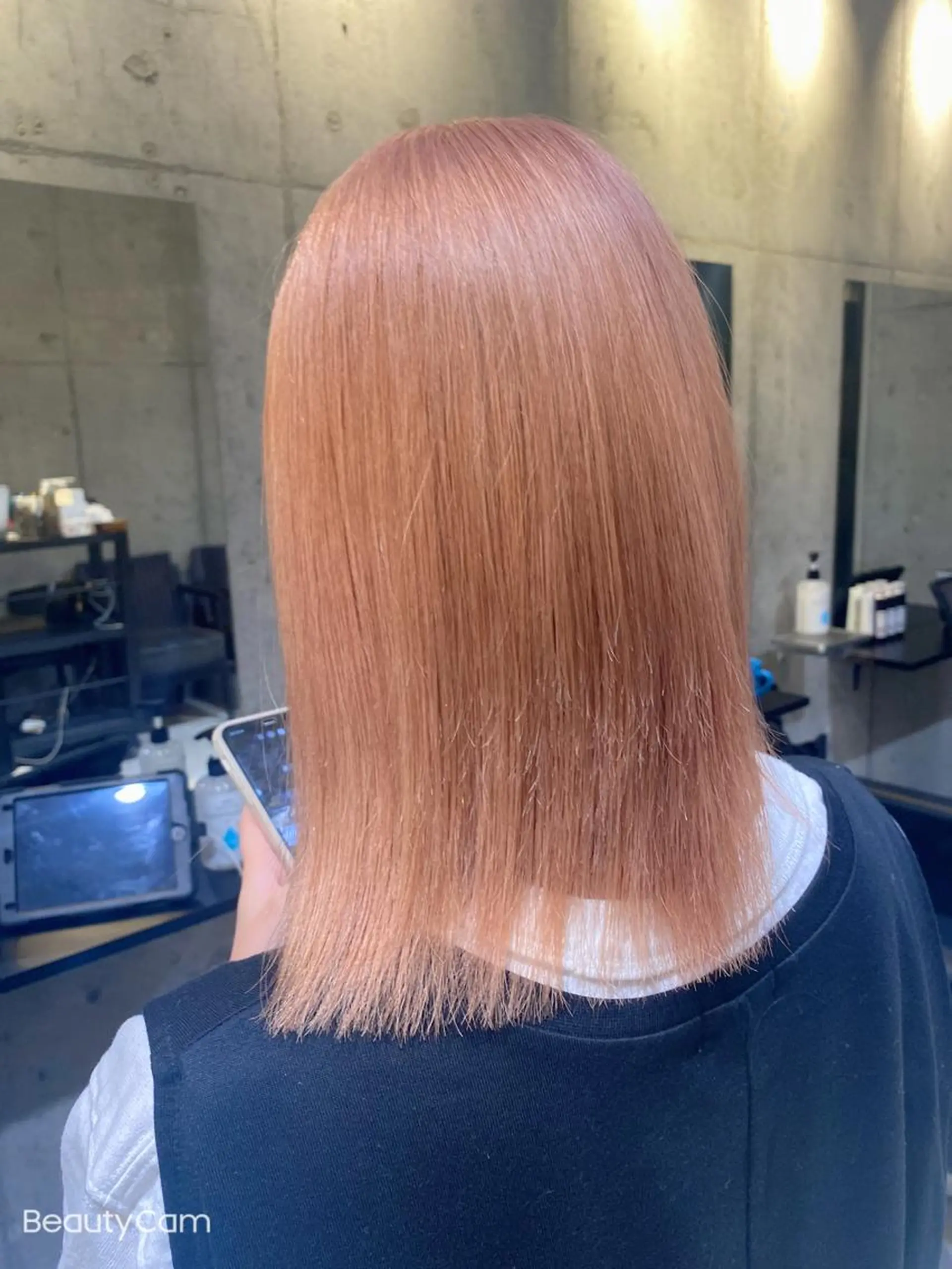 カラー アッシュ ベージュカラー 黒髪 ブルーカラー ブルーブラック カット ヘアカラー トリートメント 透明感/韓国風 🤍moeka🤍のヘアスタイル