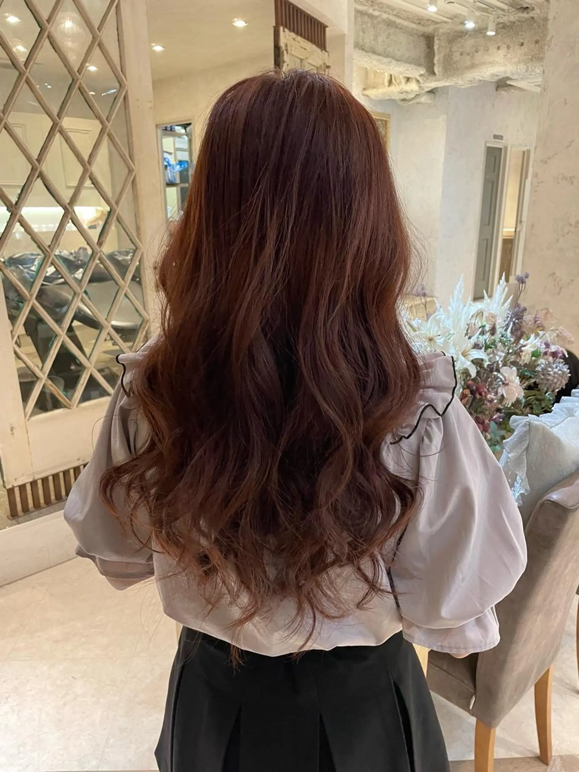 カラー sakura/韓国 ガーリー/ワンホンのヘアスタイル