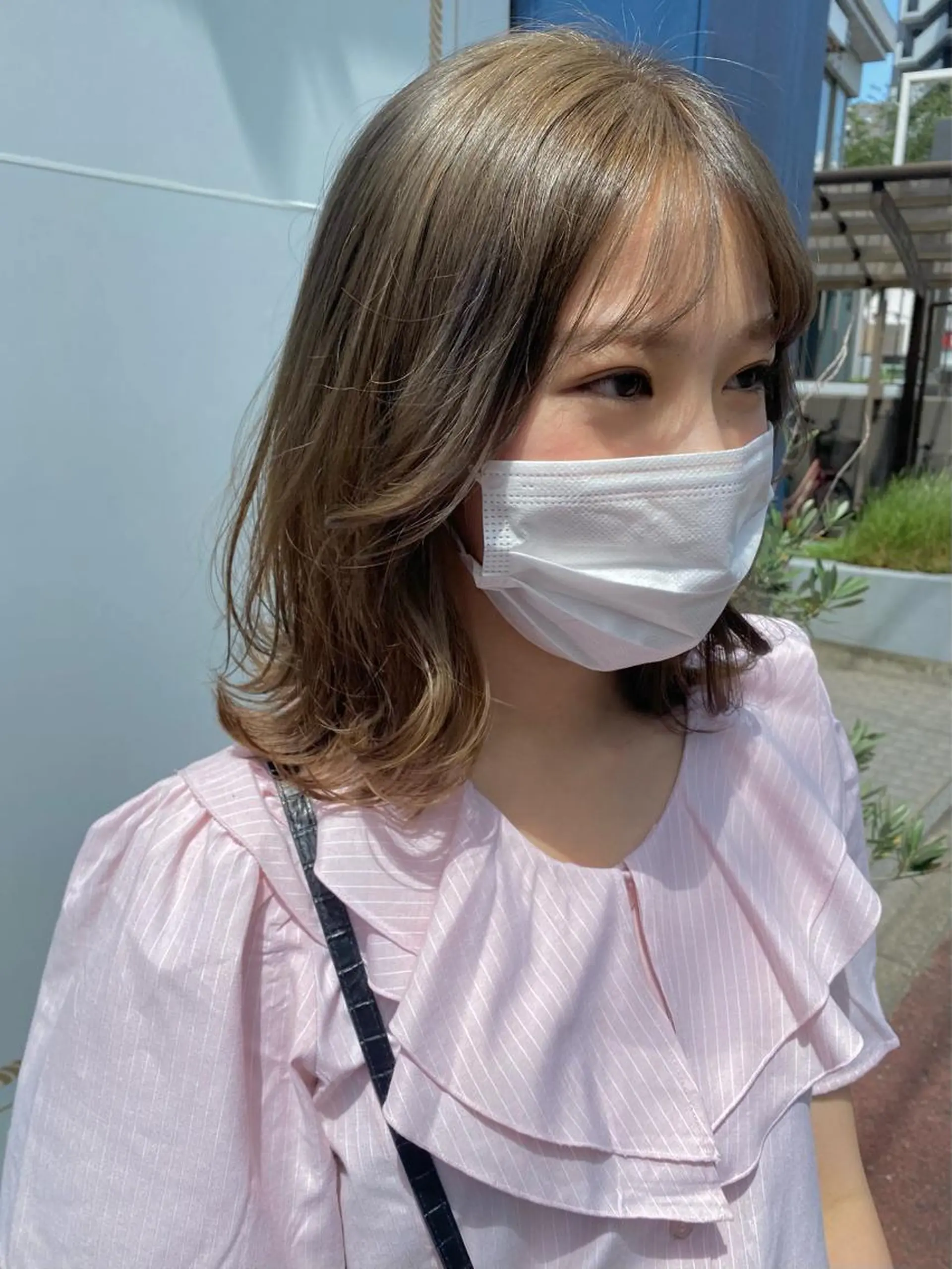 セミロング トリートメント 中尾 未来/艶カラー /カットモデルのヘアスタイル