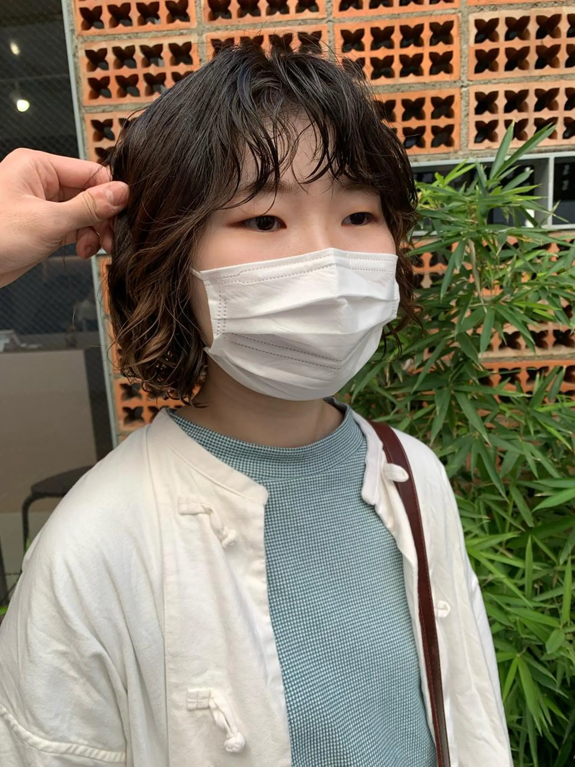 ミディアム パーマ ボブパーマコテ巻き風 パーマNo1深江秀平のヘアスタイル