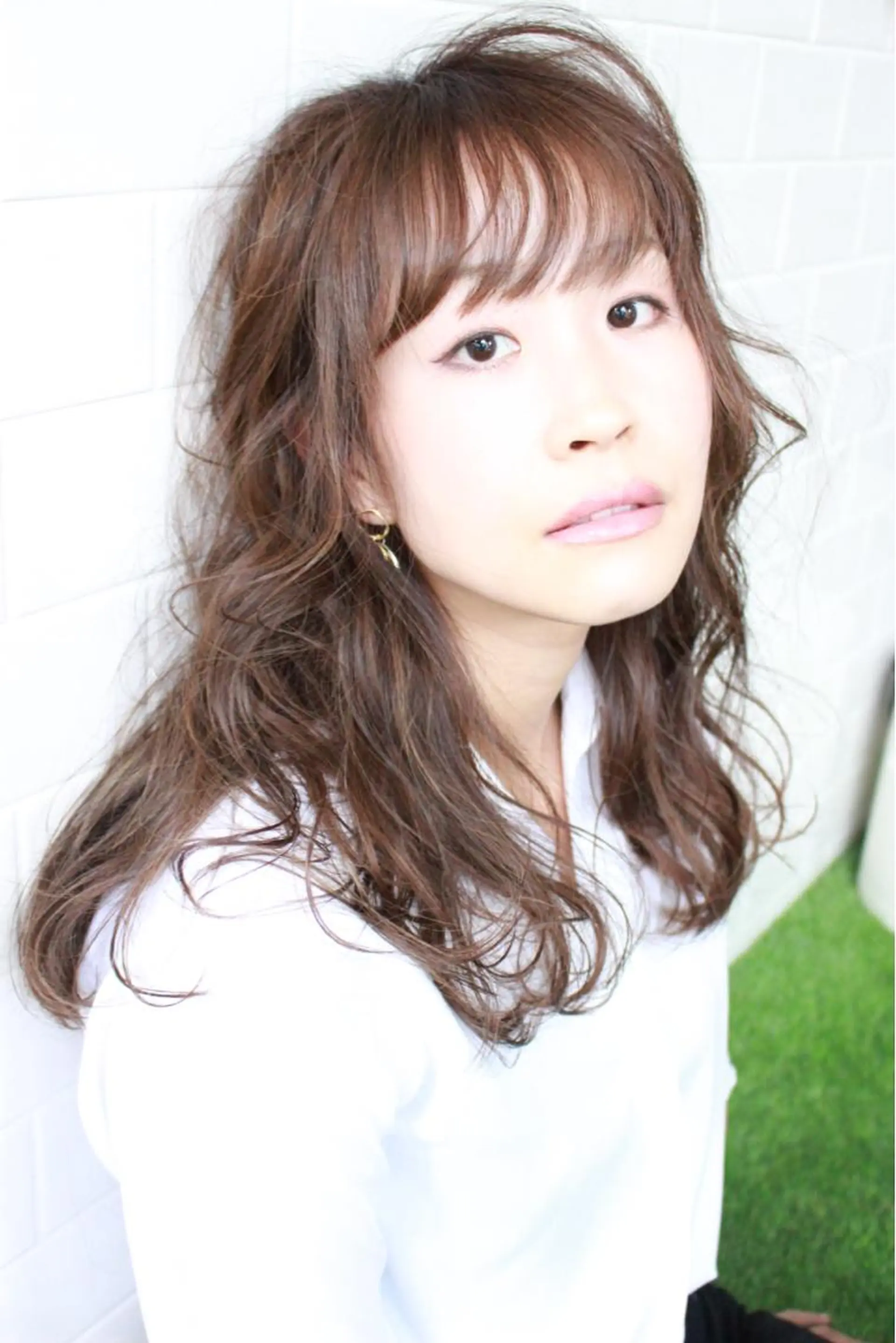 ロング ハイライト 韓国風レイヤーカット 🇰🇷❕モカのヘアスタイル