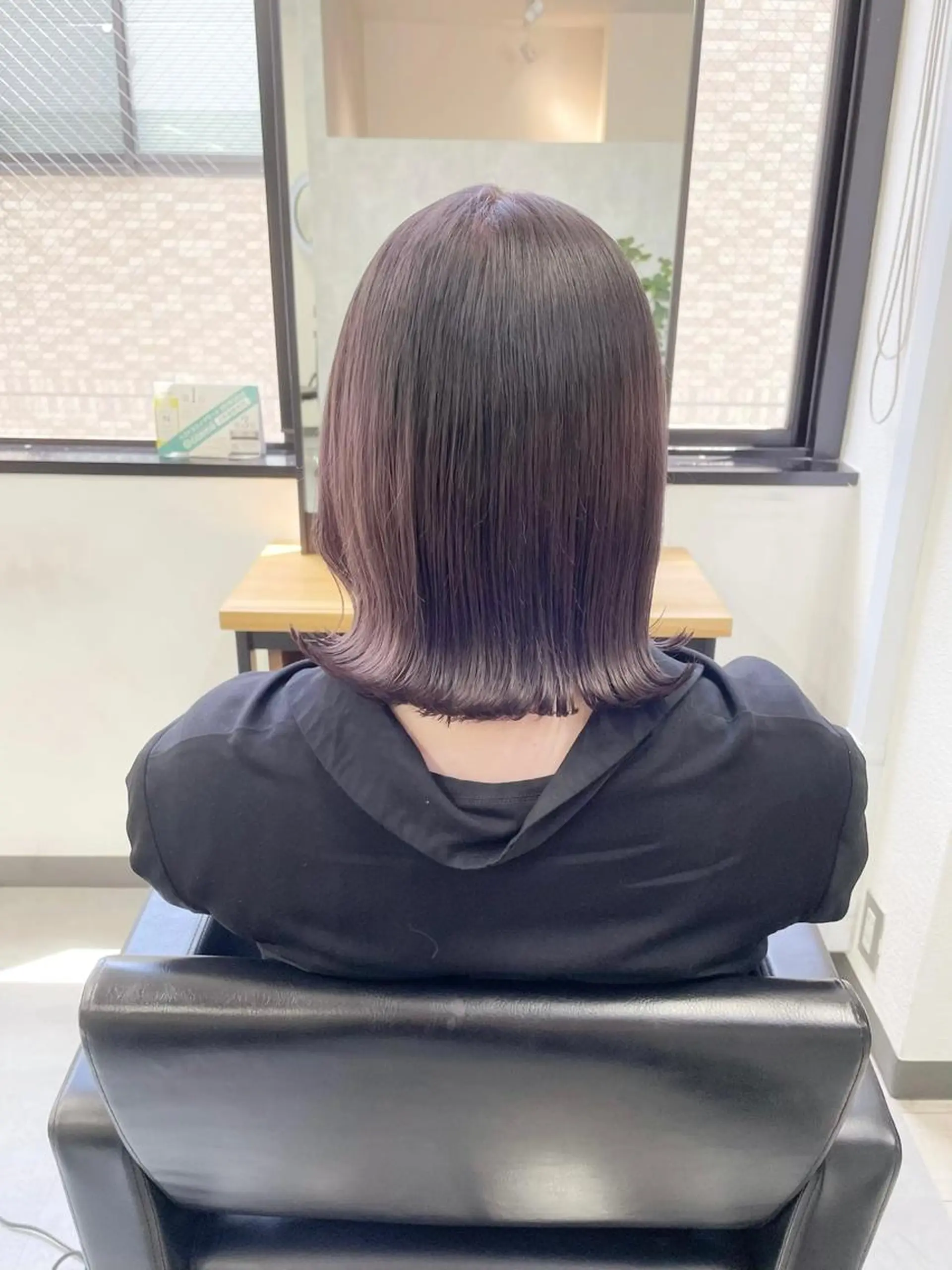 ミディアム ボブ ハイライト 髪質改善 カット ヘアカラー トリートメント 新宿/韓国レイヤー/ 髪質改善/佐藤航のヘアスタイル