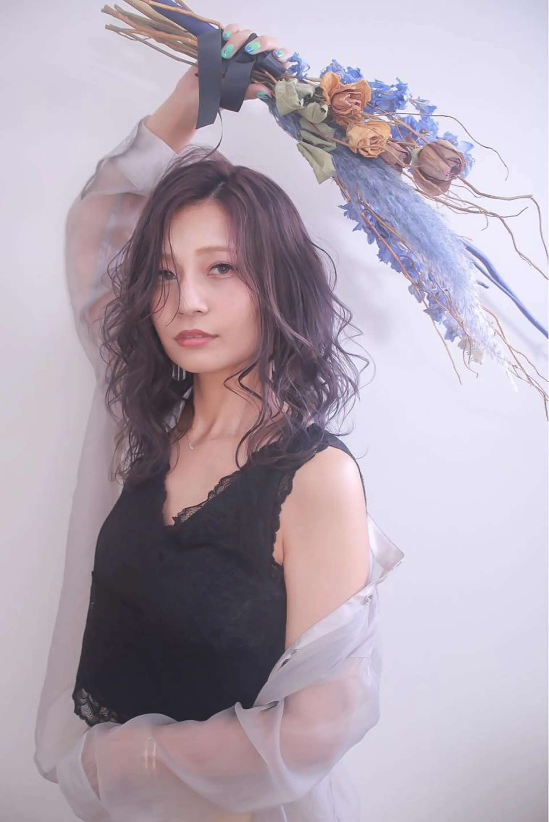 セミロング カラー 伊藤 裕貴のヘアスタイル