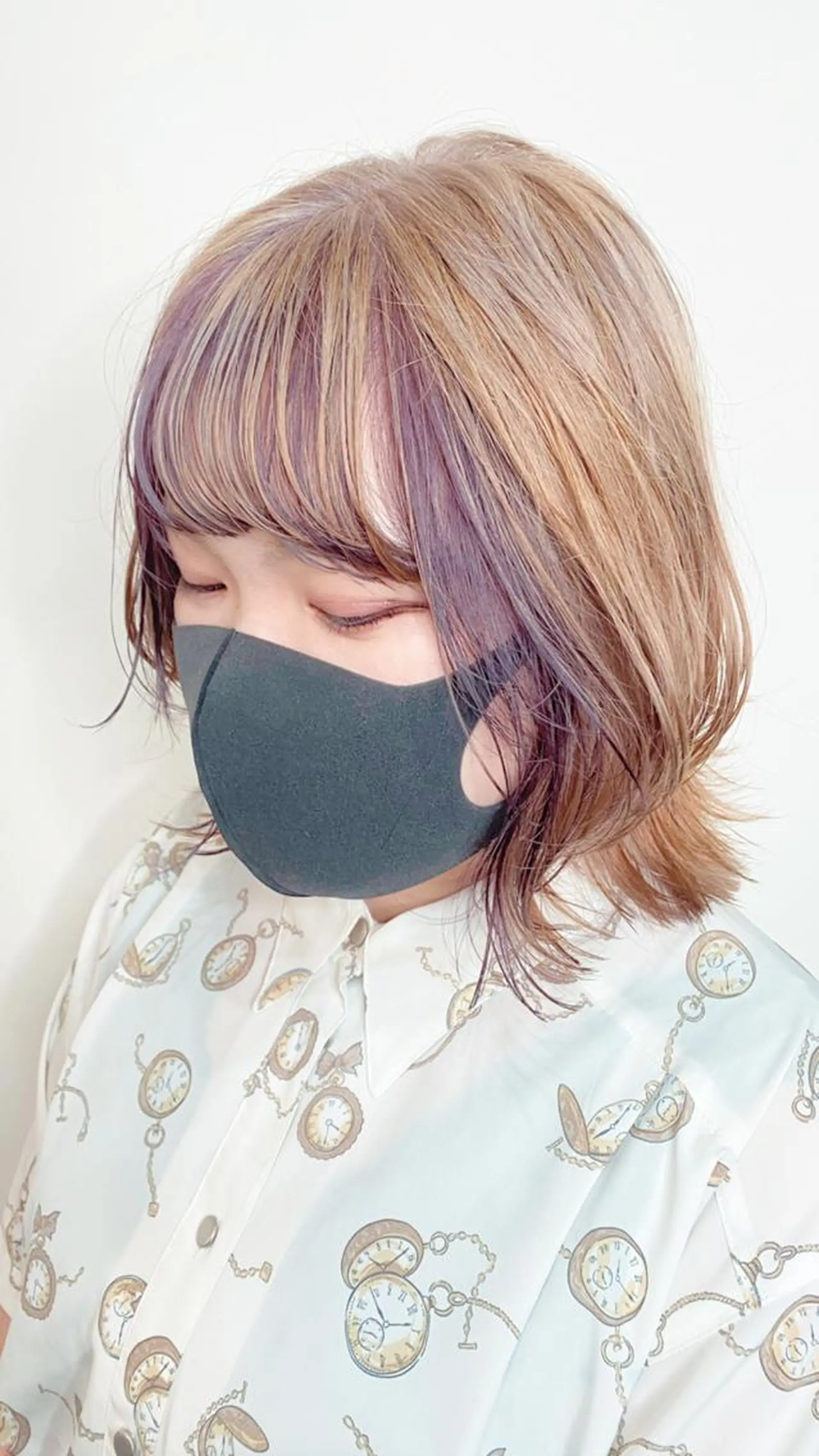 ショート カラー ヘアアレンジ ウルフカット アイラッシュ/美容室 個室/瀬戸 一菜のヘアスタイル