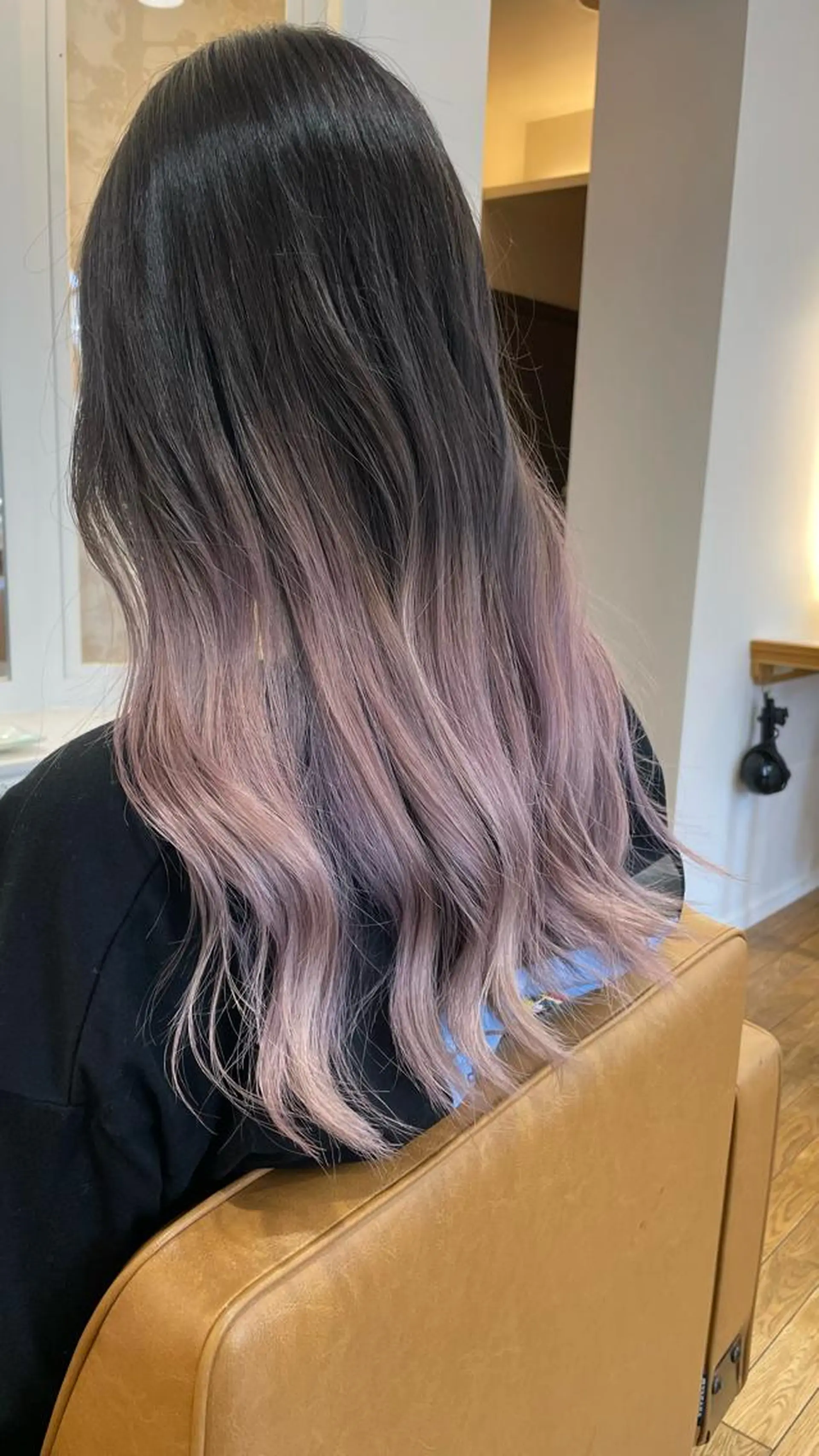 セミロング ヘアカラー トリートメント ブリーチ毛矯正.髪質 改善.髪にドラマをのヘアスタイル