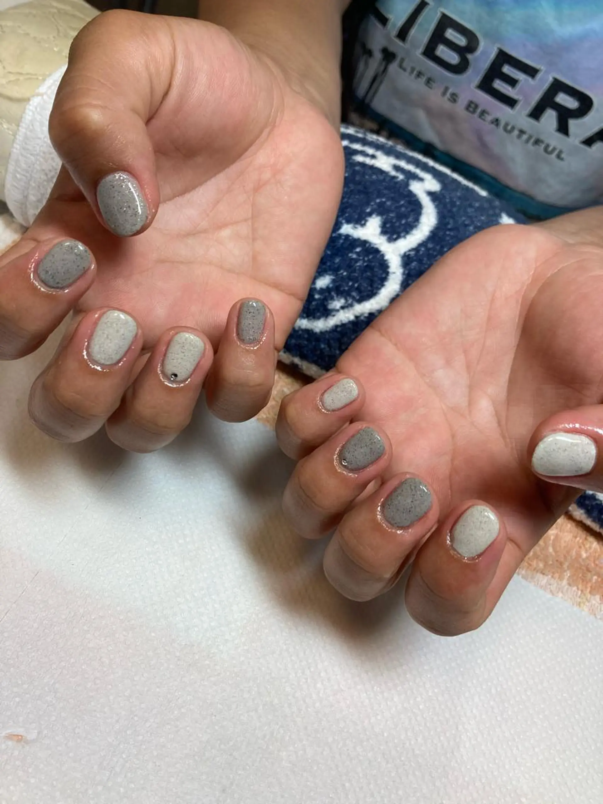 ネイル ストーンネイル rukianail 新里のネイルデザイン