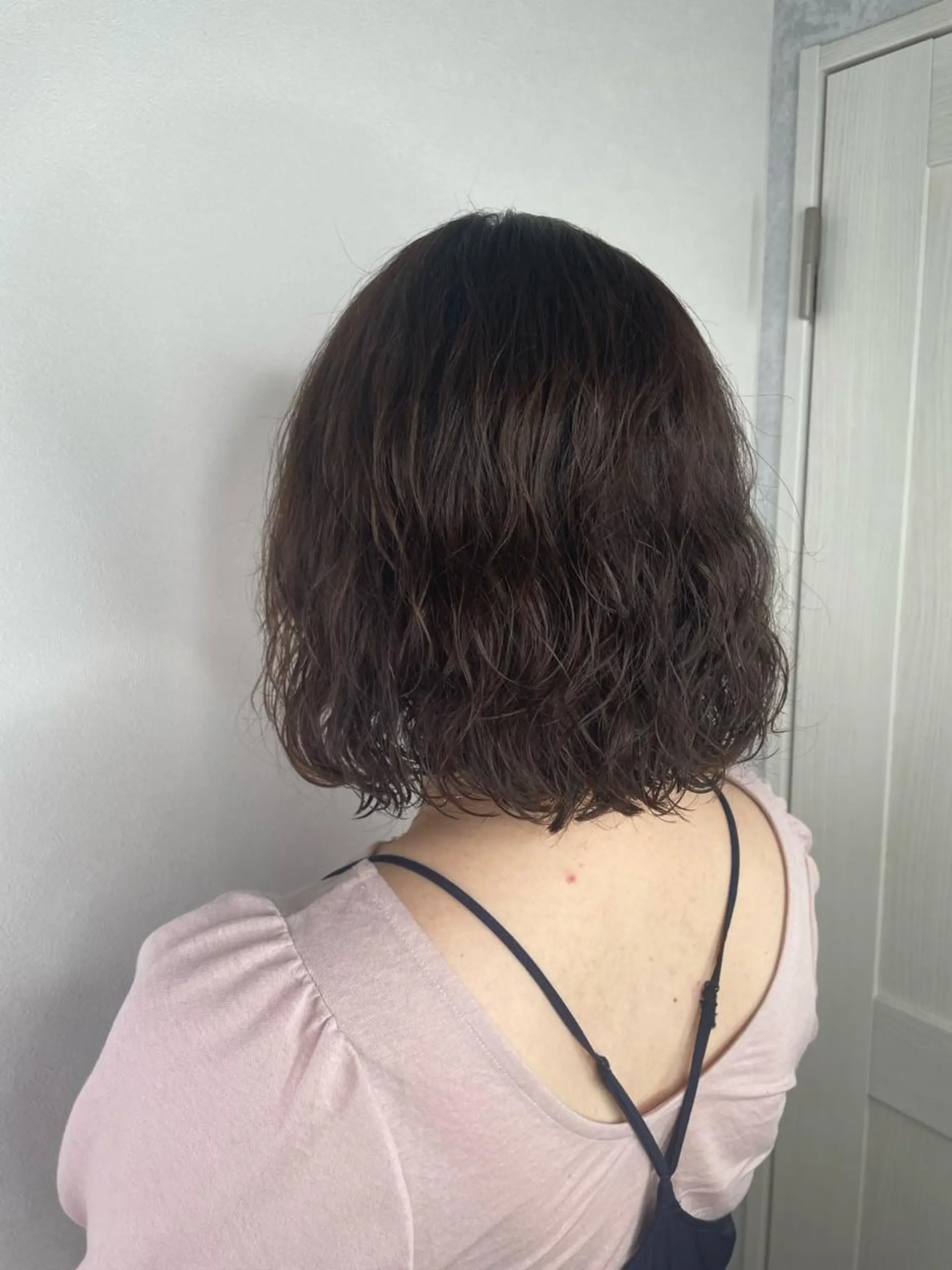 ミディアム カラー パーマ ミディアムパーマ ボブ 瀬川 雄太のヘアスタイル