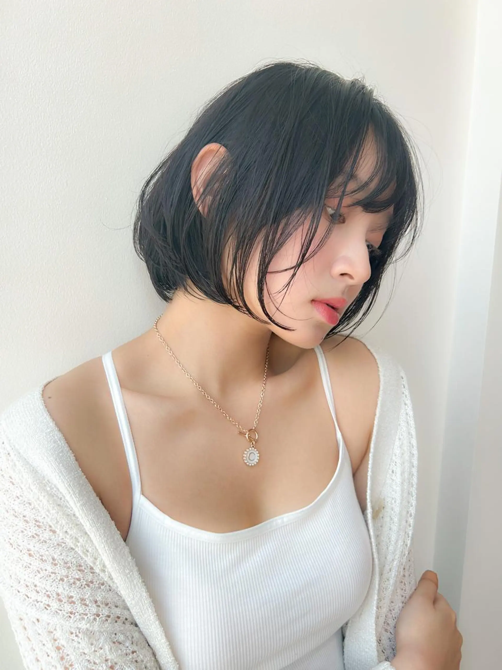 ショート 顔周りレイヤー/ボブ 銀座✨中野まさひろのヘアスタイル