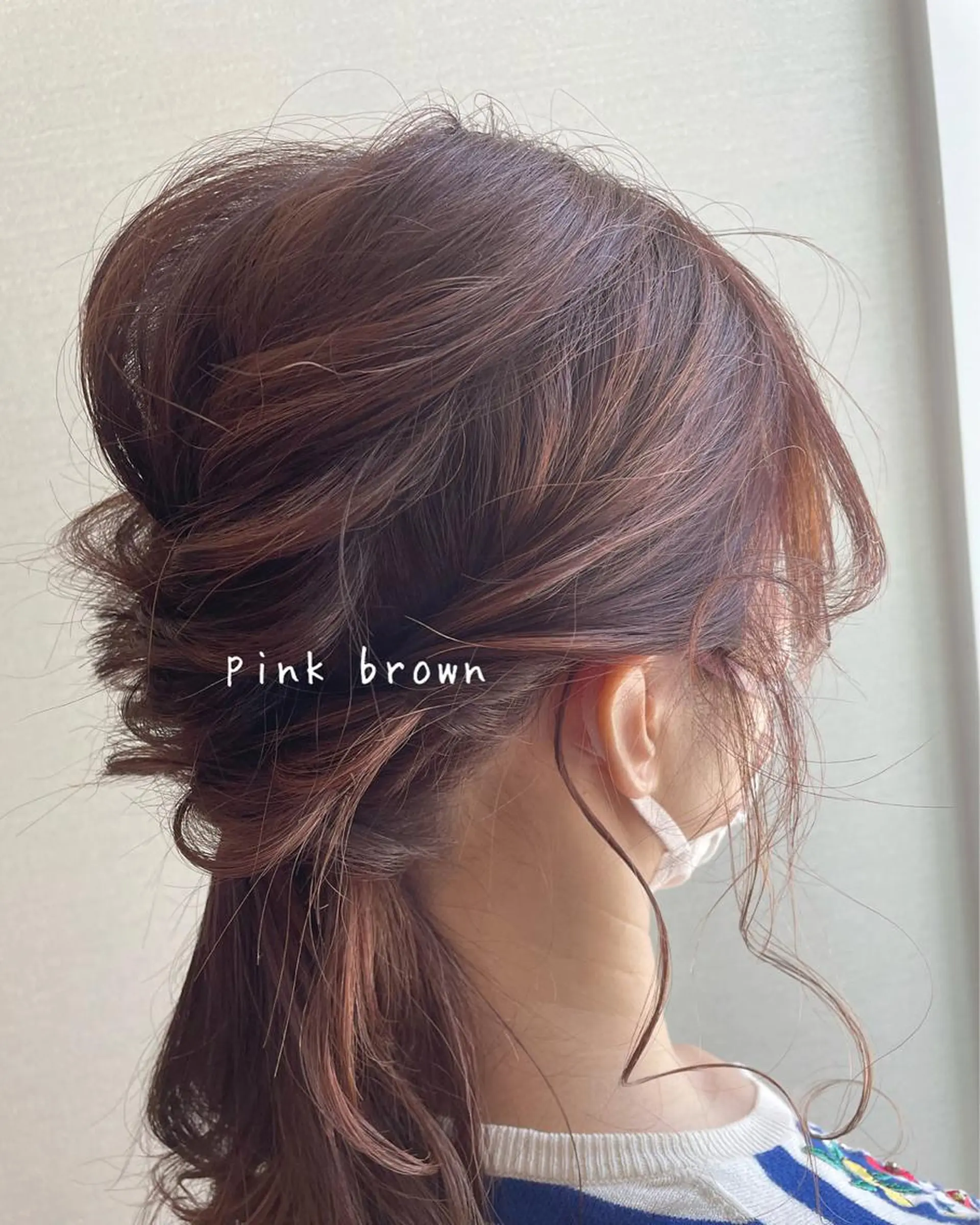 セミロング カラー ヘアアレンジ noppo所属・NOPPO 和泉市 美容室／奥村　飛鳥のヘアスタイル