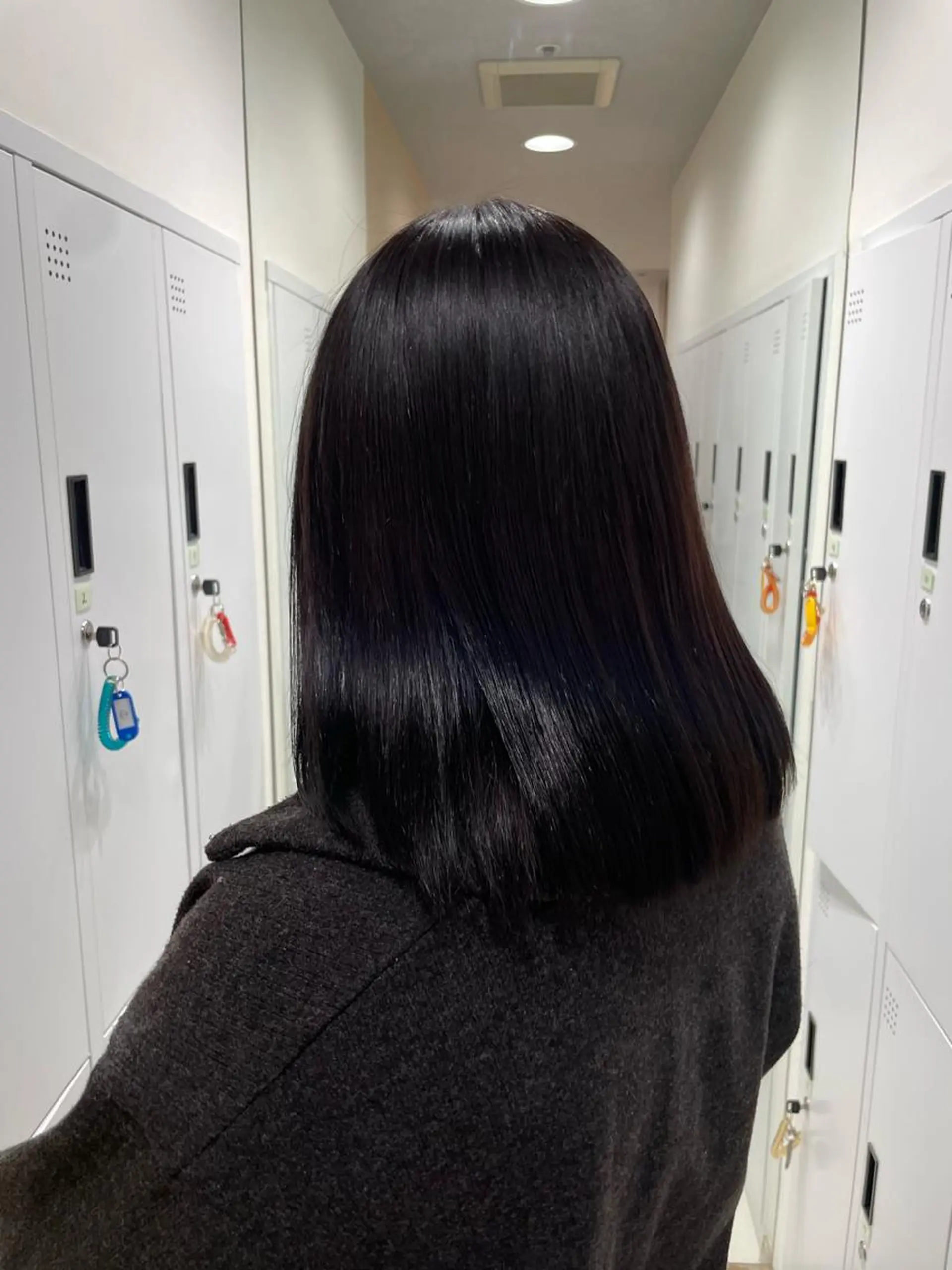 ミディアム カラー ブラウンカラー ピンクカラー ピンクブラウン トリートメント ヘアカラー クロスパーマ/うる艶 カラー/Kurumiのヘアスタイル