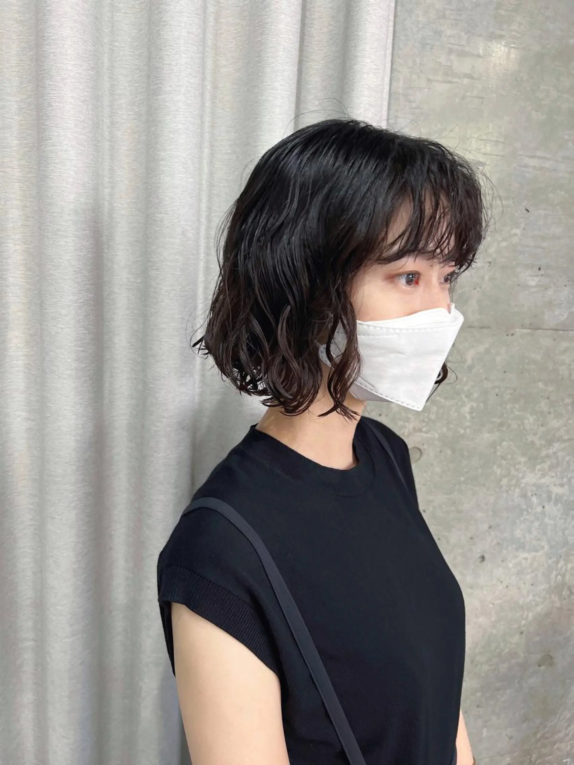 ショート パーマ ボブパーマコテ巻き風 パーマNo1深江秀平のヘアスタイル