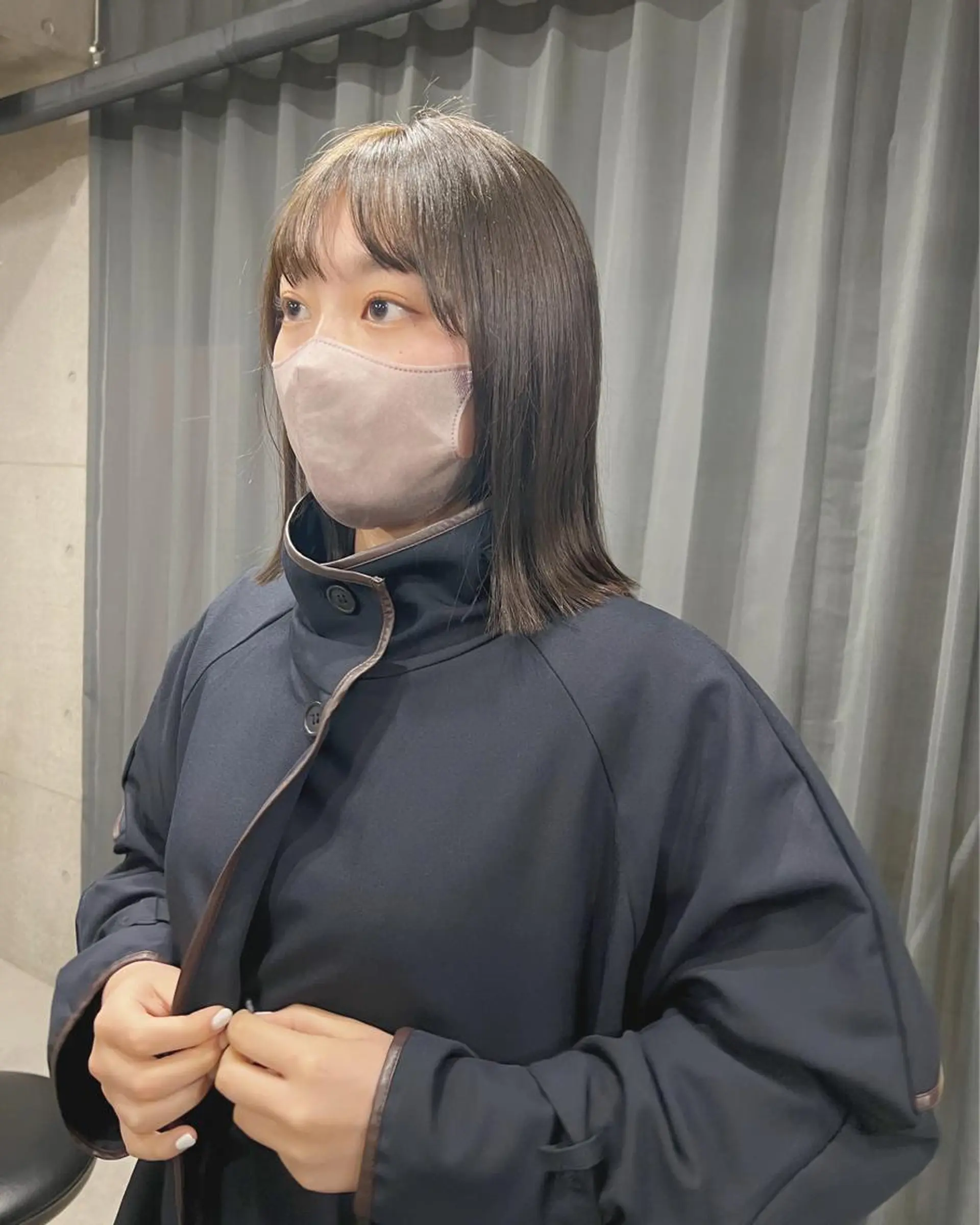 ミディアム ボブパーマコテ巻き風 パーマNo1深江秀平のヘアスタイル