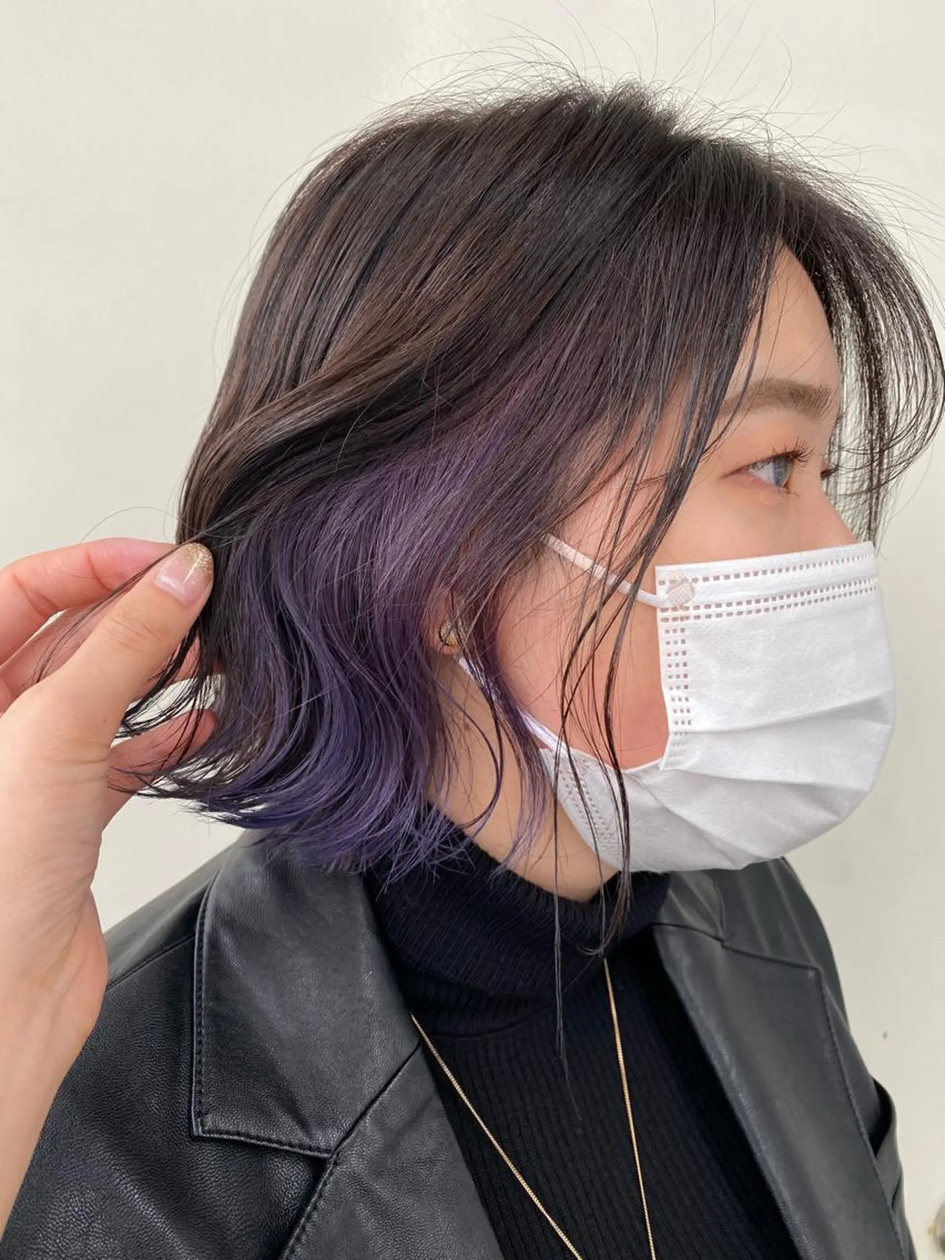 ミディアム カラー 韓国ヘア顔周りカット 艶髪ベージュtamaのヘアスタイル