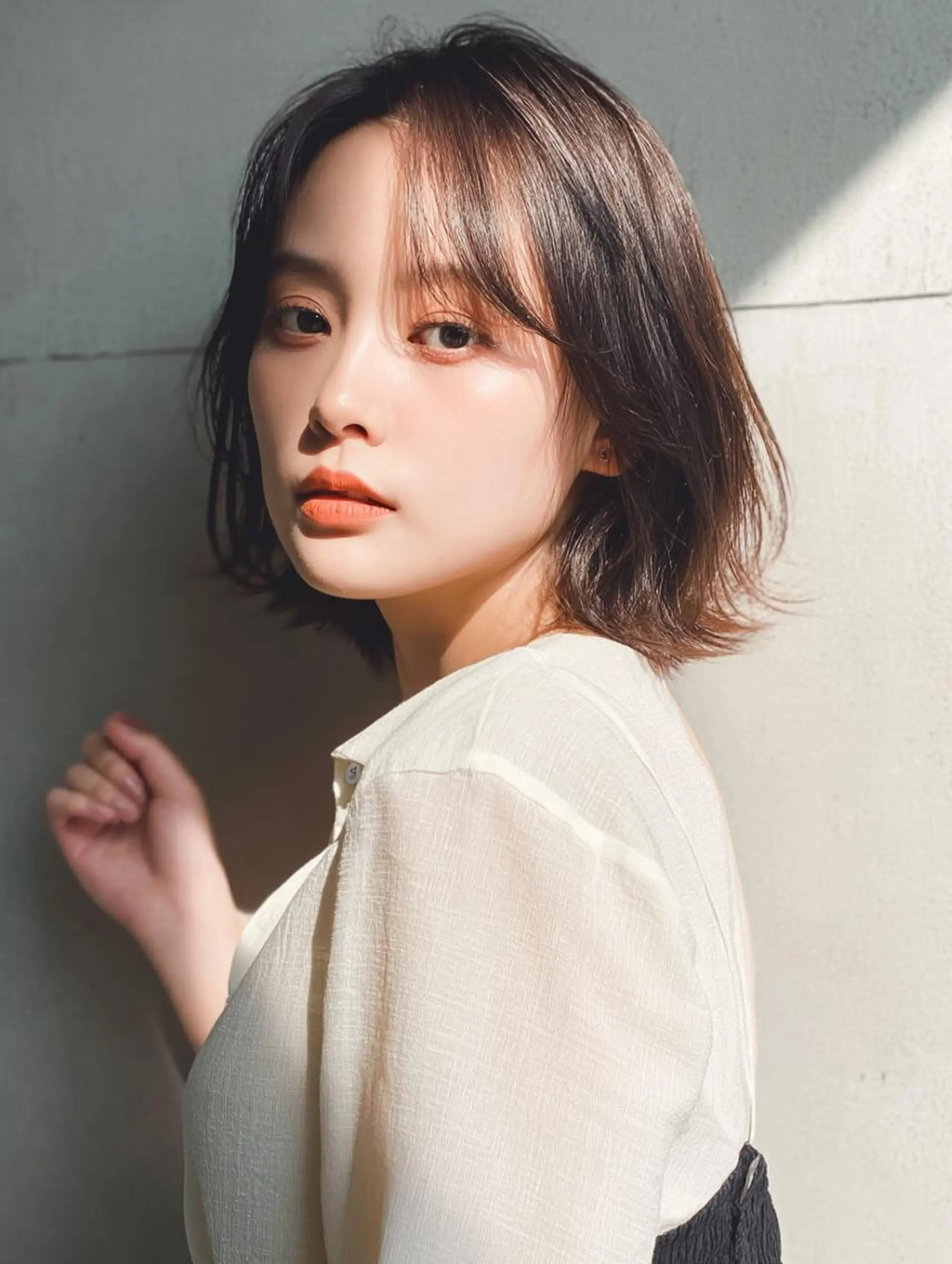 ショート くびれヘア 小顔カット カット ヘアカラー トリートメント ショート&ボブ🦋 shell立川🫧のヘアスタイル