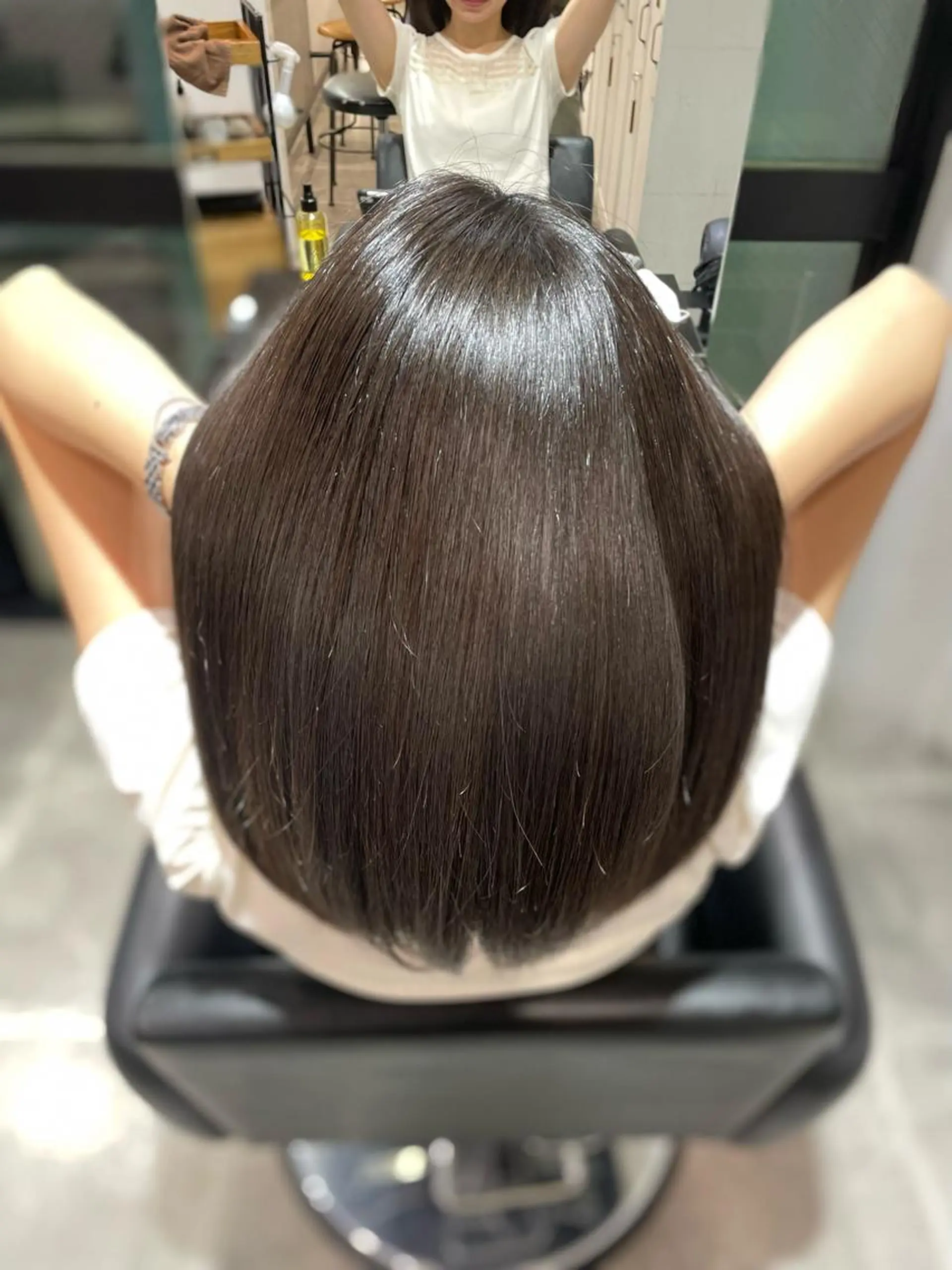 ミディアム 美髪矯正 Rioのヘアスタイル