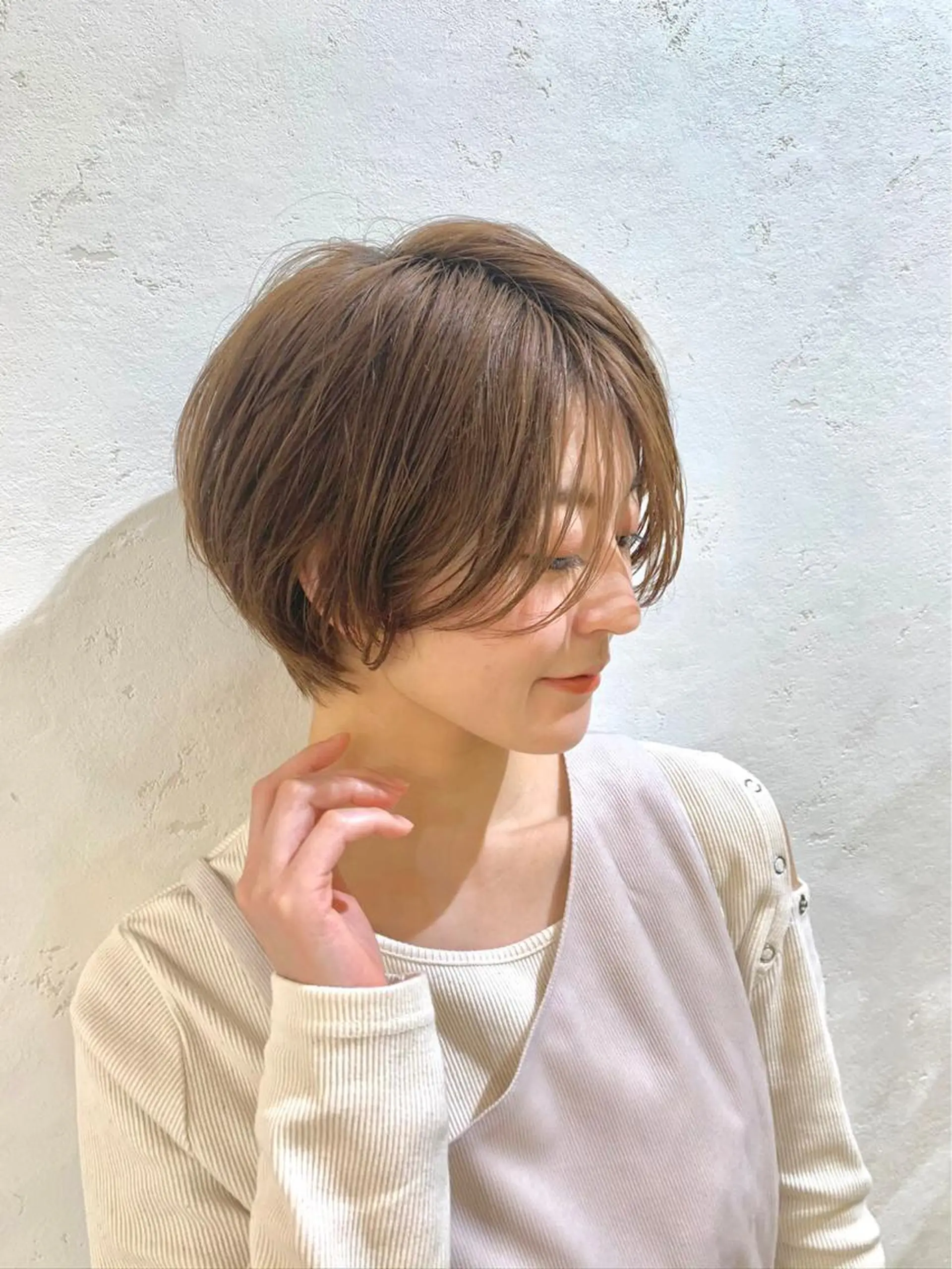 ショート カラー ヘアアレンジ ショートヘア カット トリートメント ❣️韓国レイヤー ❣️渡部晃輝のヘアスタイル