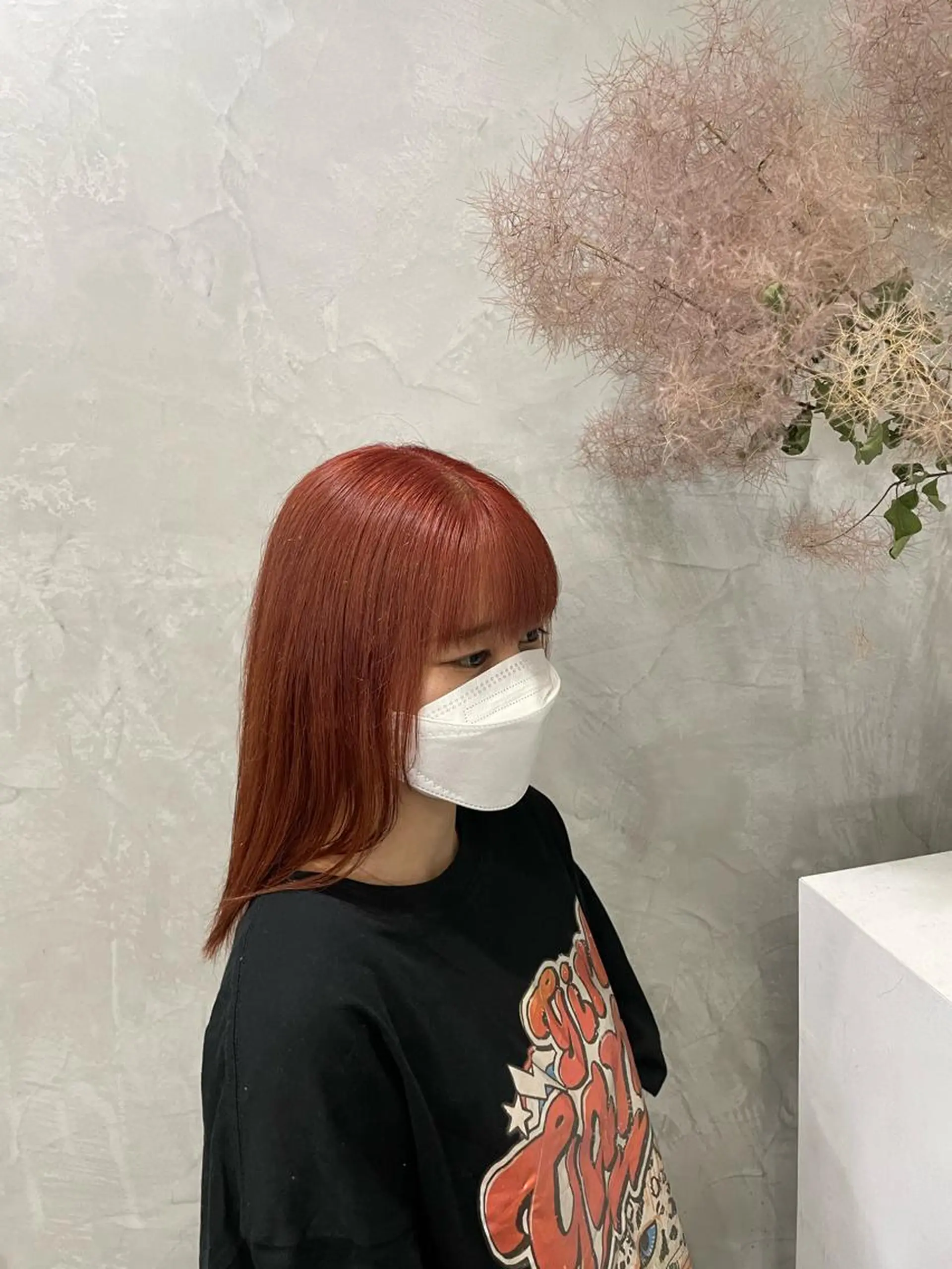 カラー ピンクカラー MaisonHALU 松浦光咲のヘアスタイル