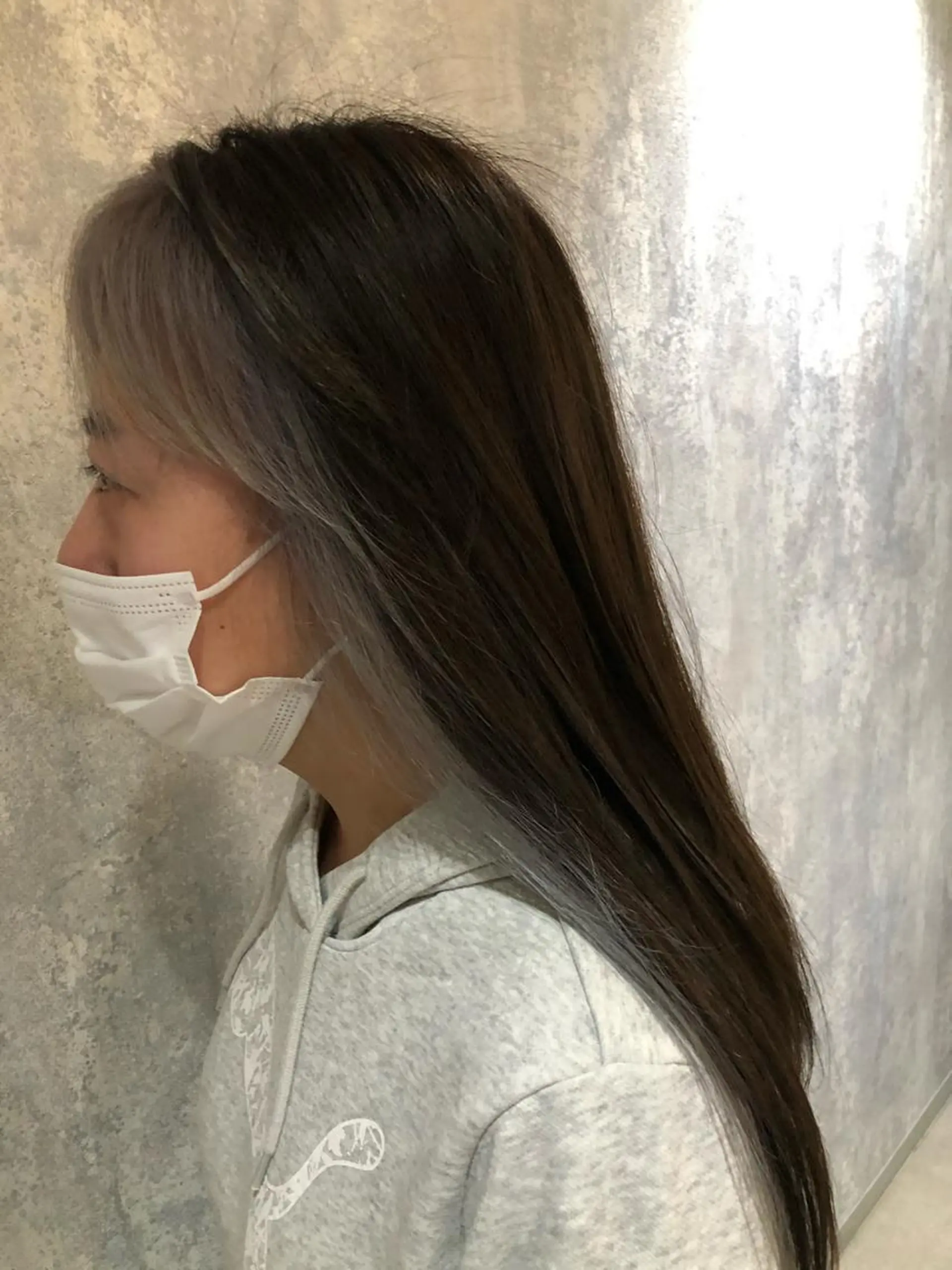 ロング ミストバング 木村 幸浩のヘアスタイル