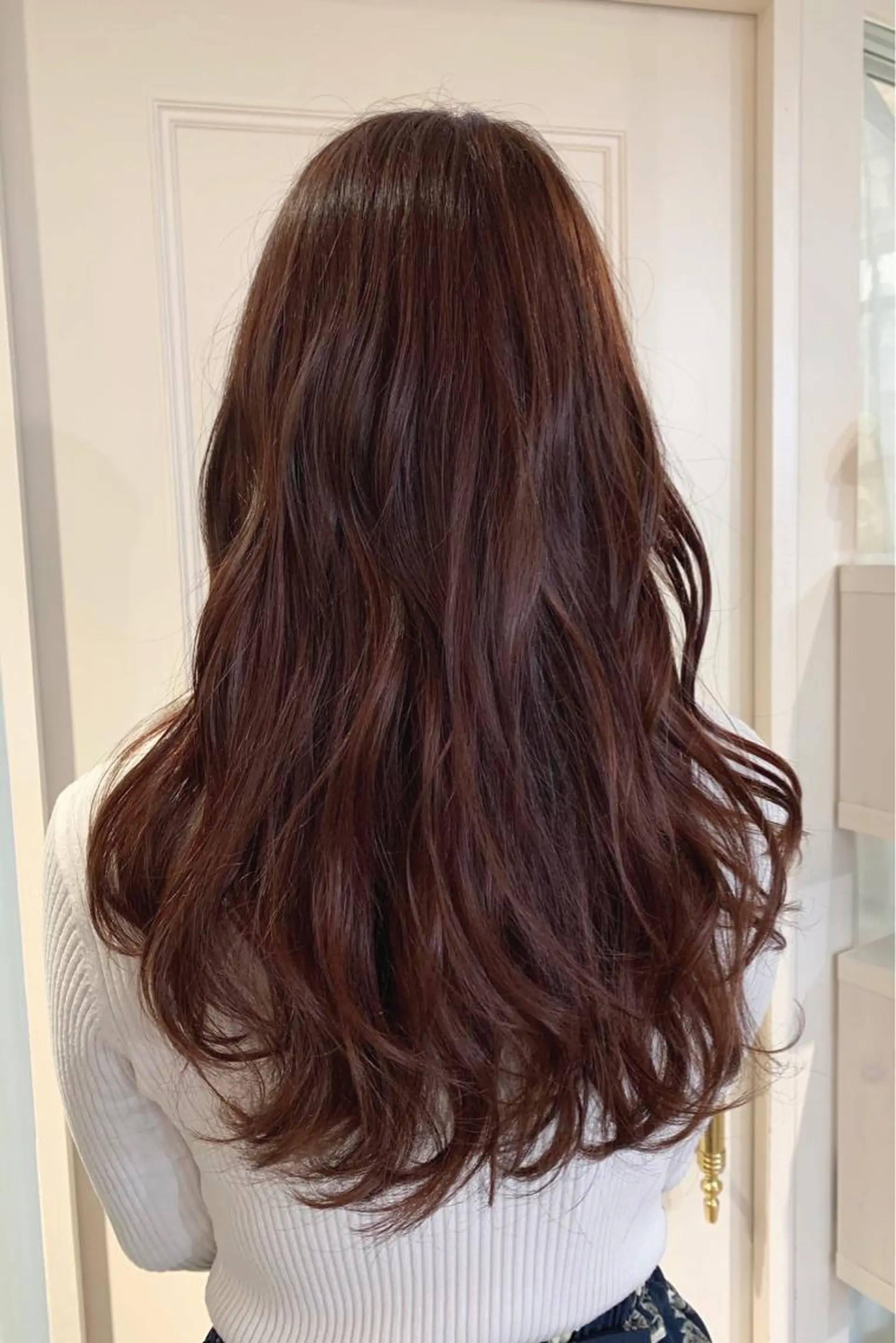 ロング カラー パーマ 菅野 美咲のヘアスタイル