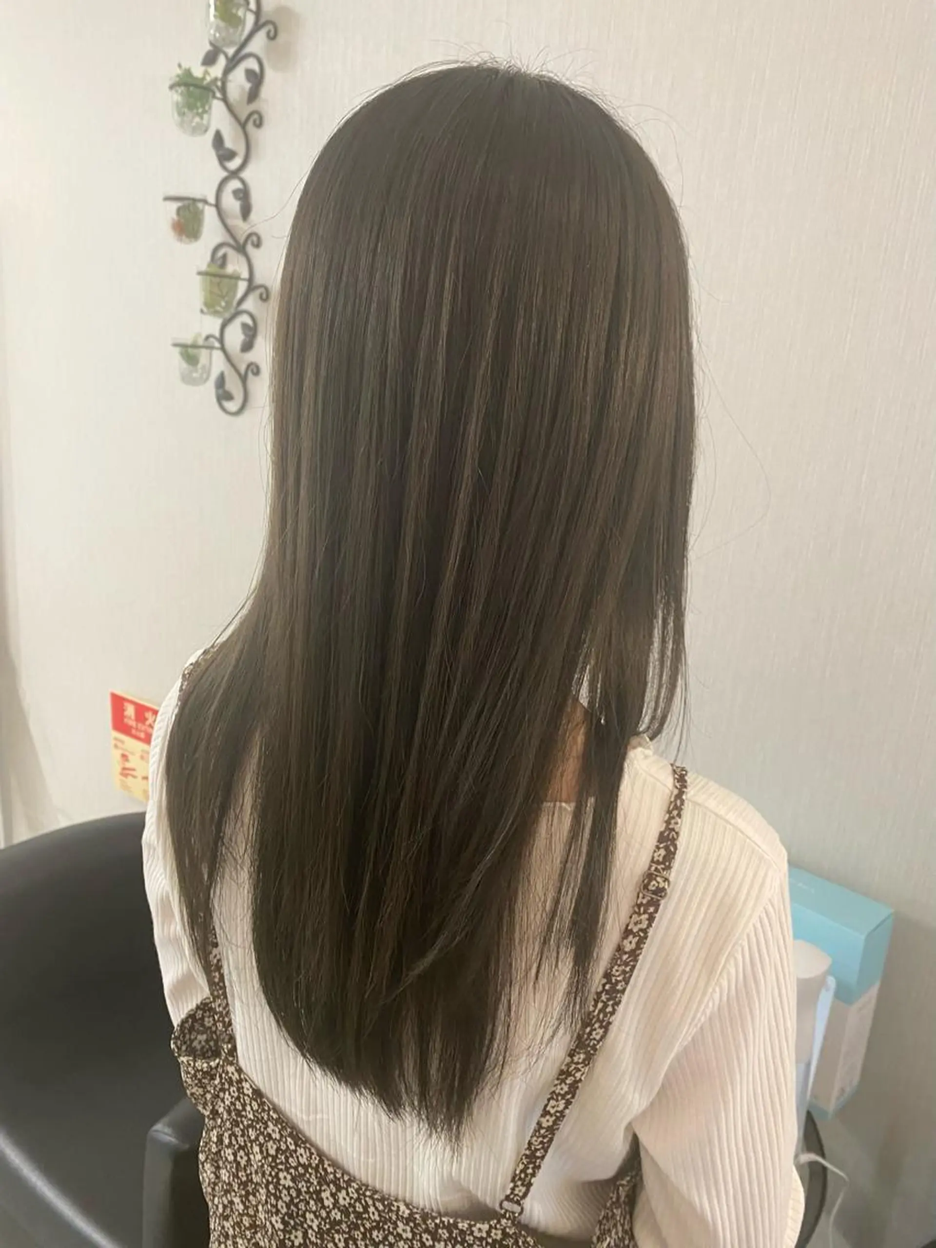 ロング カラー カット ヘアカラー 福薗 ななのヘアスタイル