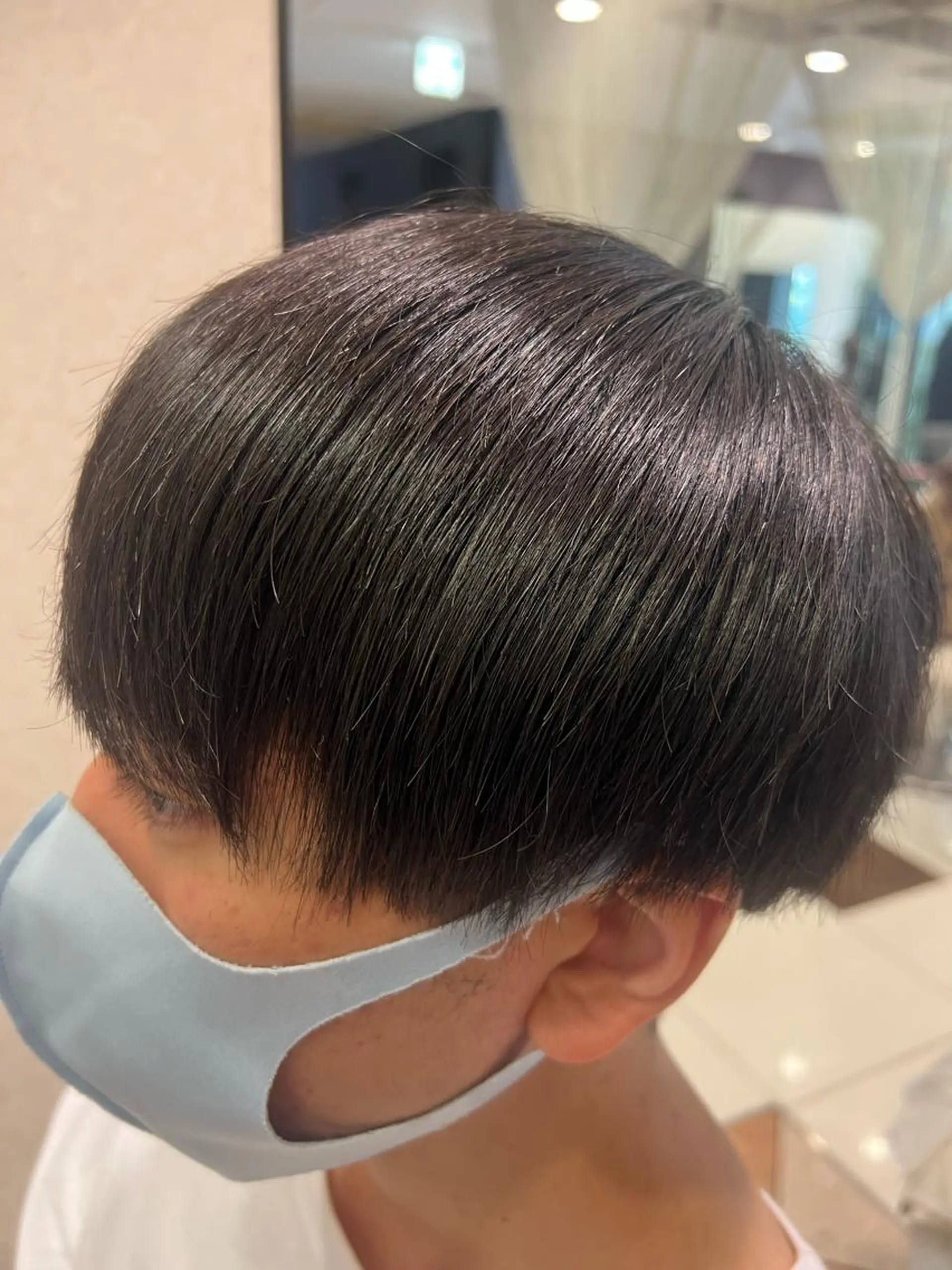 ショート メンズ メンズ韓国風 韓国マッシュ マッシュ 韓国風ヘア 縮毛矯正 カット 縮毛矯正 トリートメント ヘアセット 古山 侑東 /メンズパーマのヘアスタイル